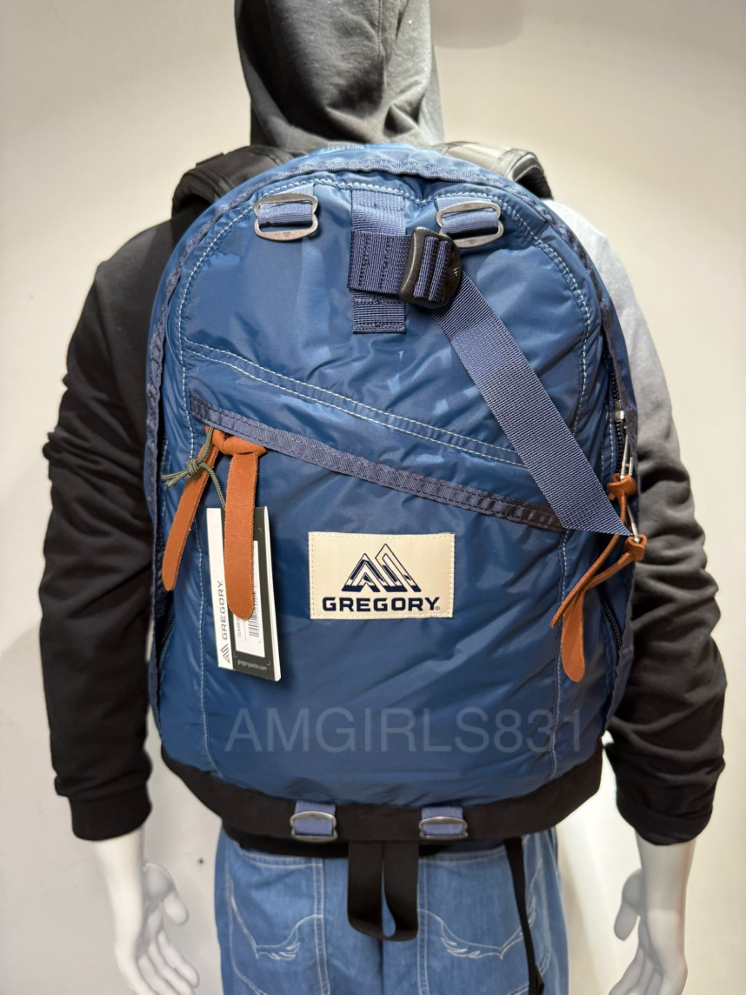 GREGORY Day Pack DEEP SEA BLUE/LAGOON BLUE 輕透布料