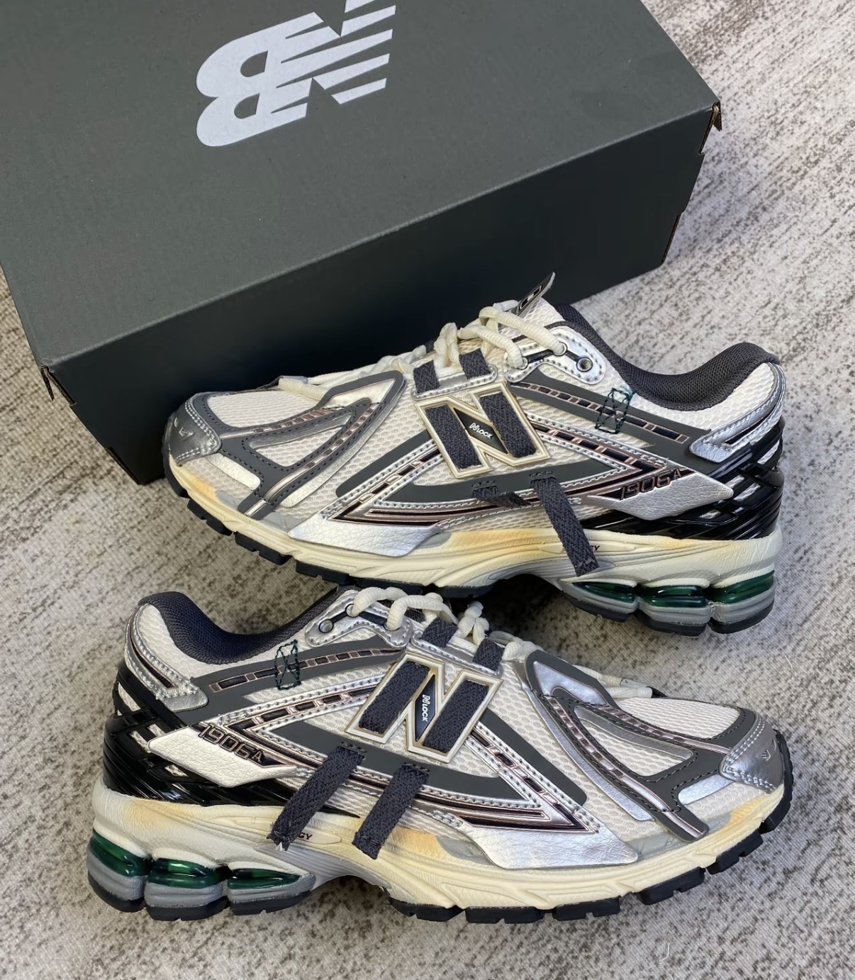New Balance NB 1906 銀灰色 灰色 Y2K 解構 奶油底 復古 慢跑鞋 老爹鞋 U1906AD/預購