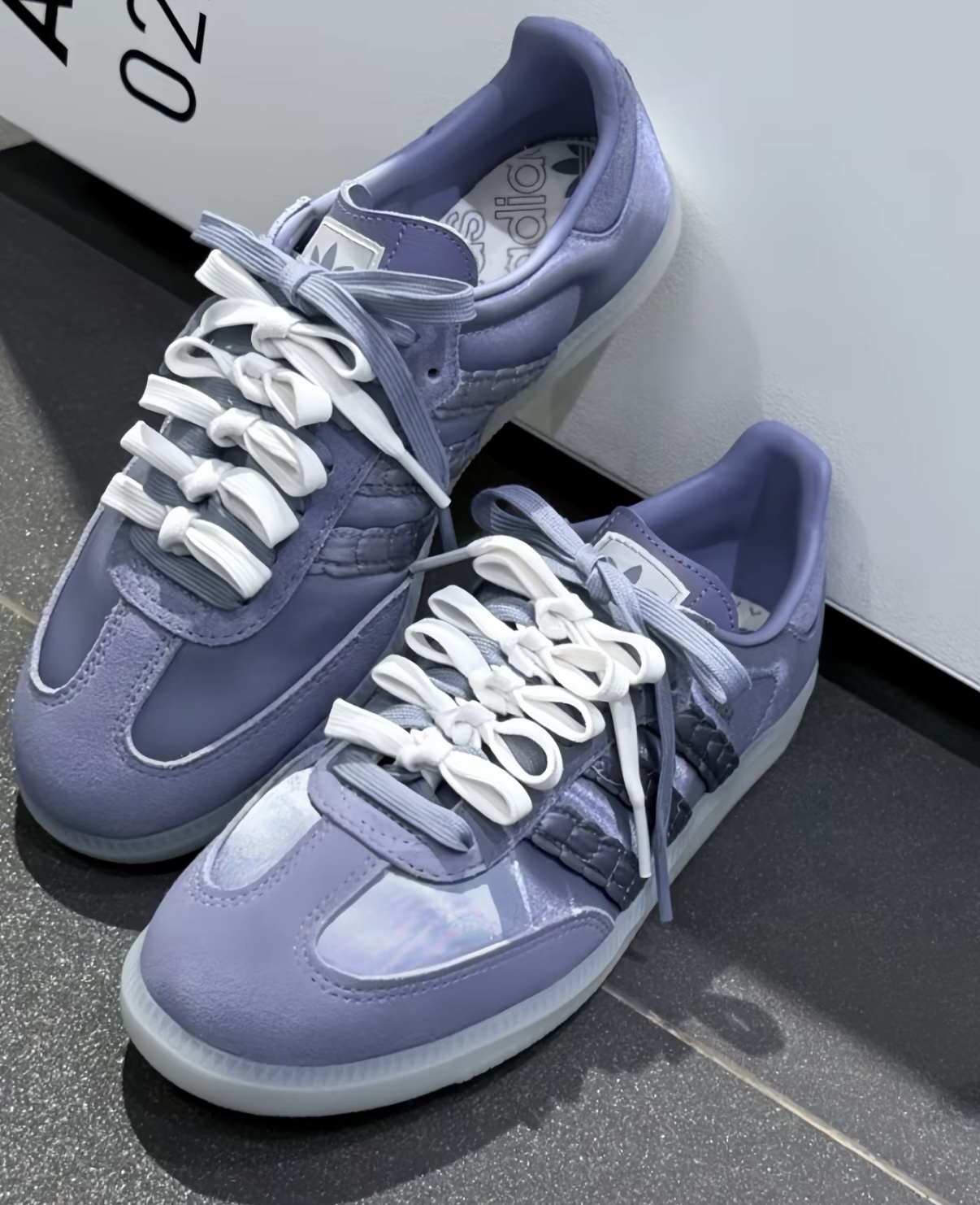 Adidas Originals Samba 紫羅蘭 紫灰色 絲綢 復古 德訓鞋 HQ5159/預購