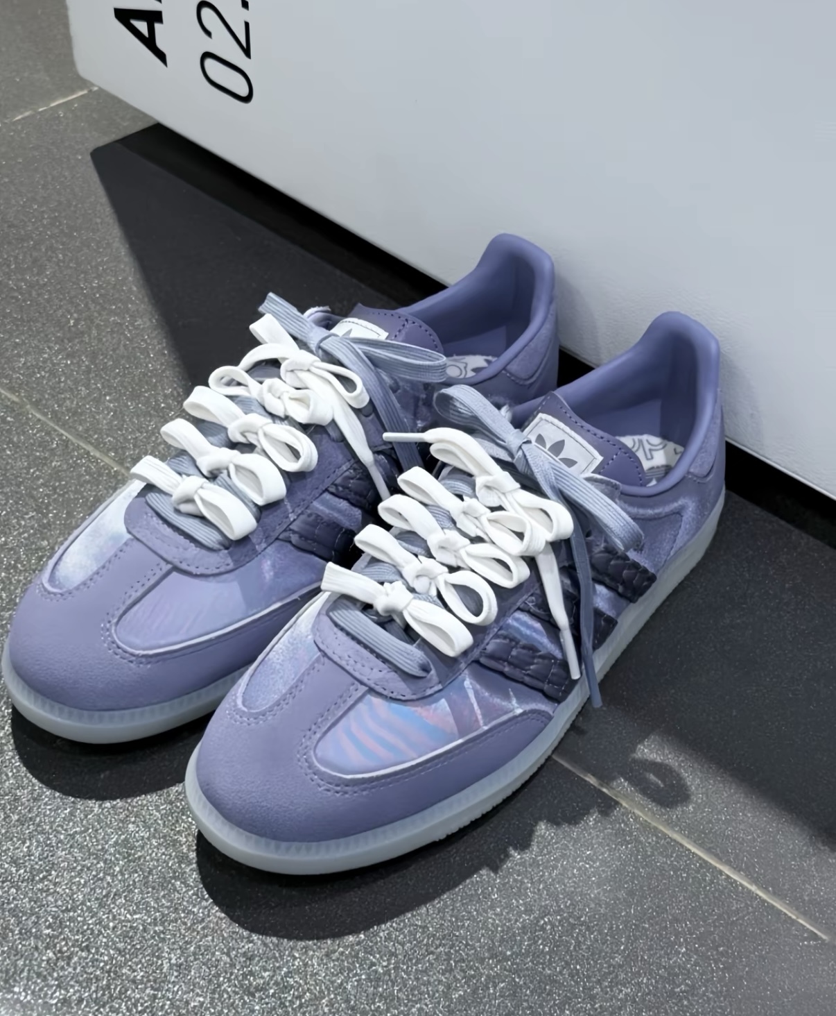 Adidas Originals Samba 紫羅蘭 紫灰色 絲綢 復古 德訓鞋 HQ5159/預購