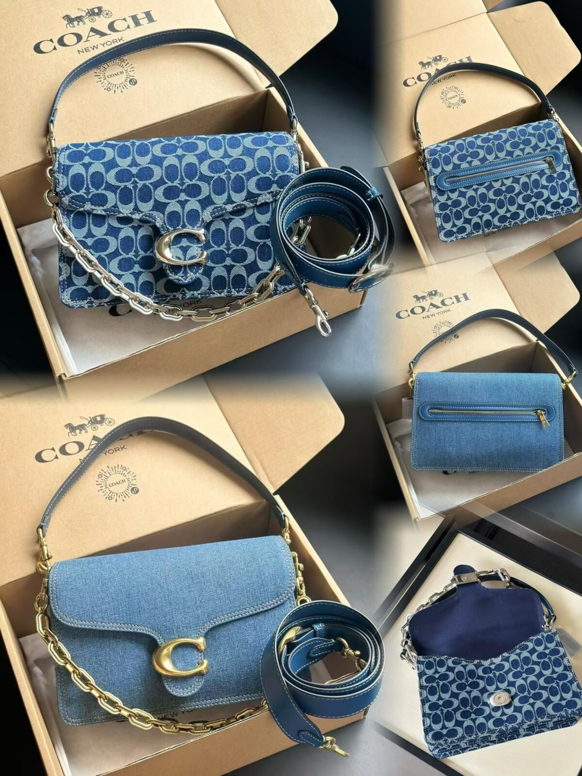 Coach丹寧牛仔系列 🩵Chain tabby 26 & 30 包包🩵