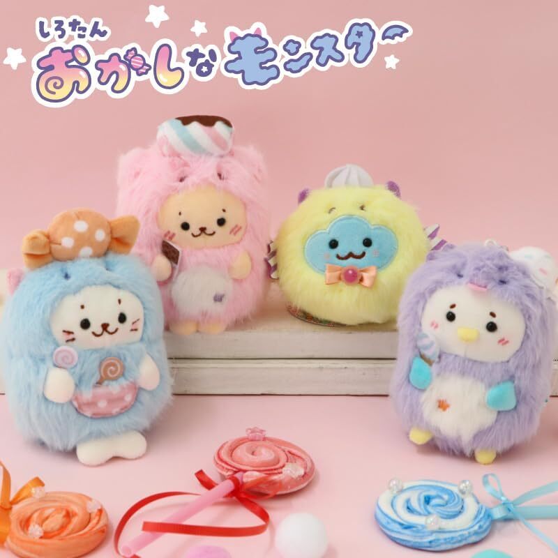 Sirotan 超萌怪獸系列 絨毛吊飾(含珠鍊) 、絨毛玩偶 (小白、Rakkoinu、 Shell、 Ramune)