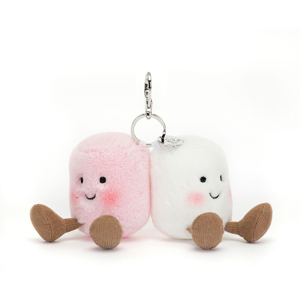 JELLYCAT Amuseables Pair of Marshmallows Bag Charm 棉花糖匙扣