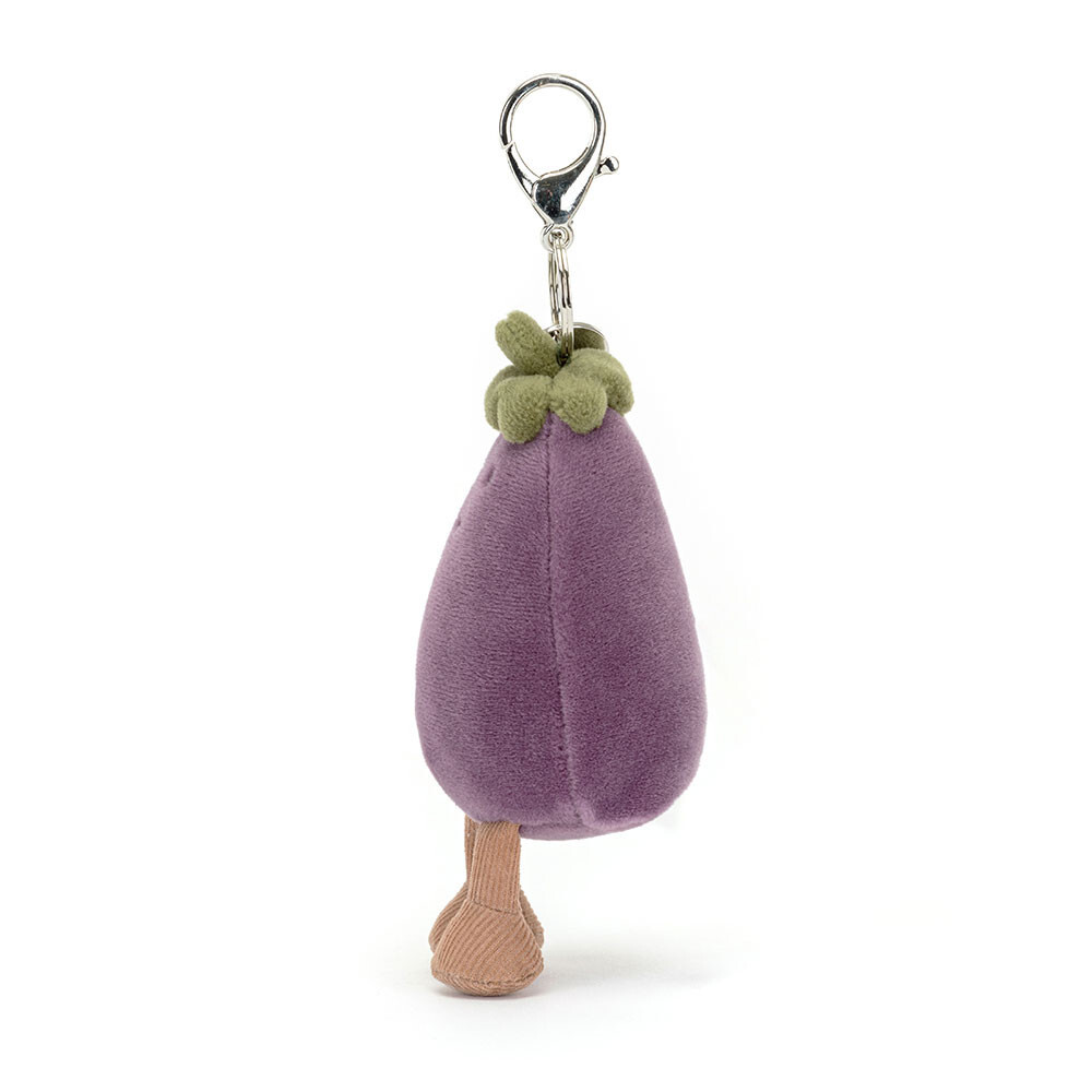 JELLYCAT Vivacious Vegetable Aubergine Bag Charm 茄子匙扣