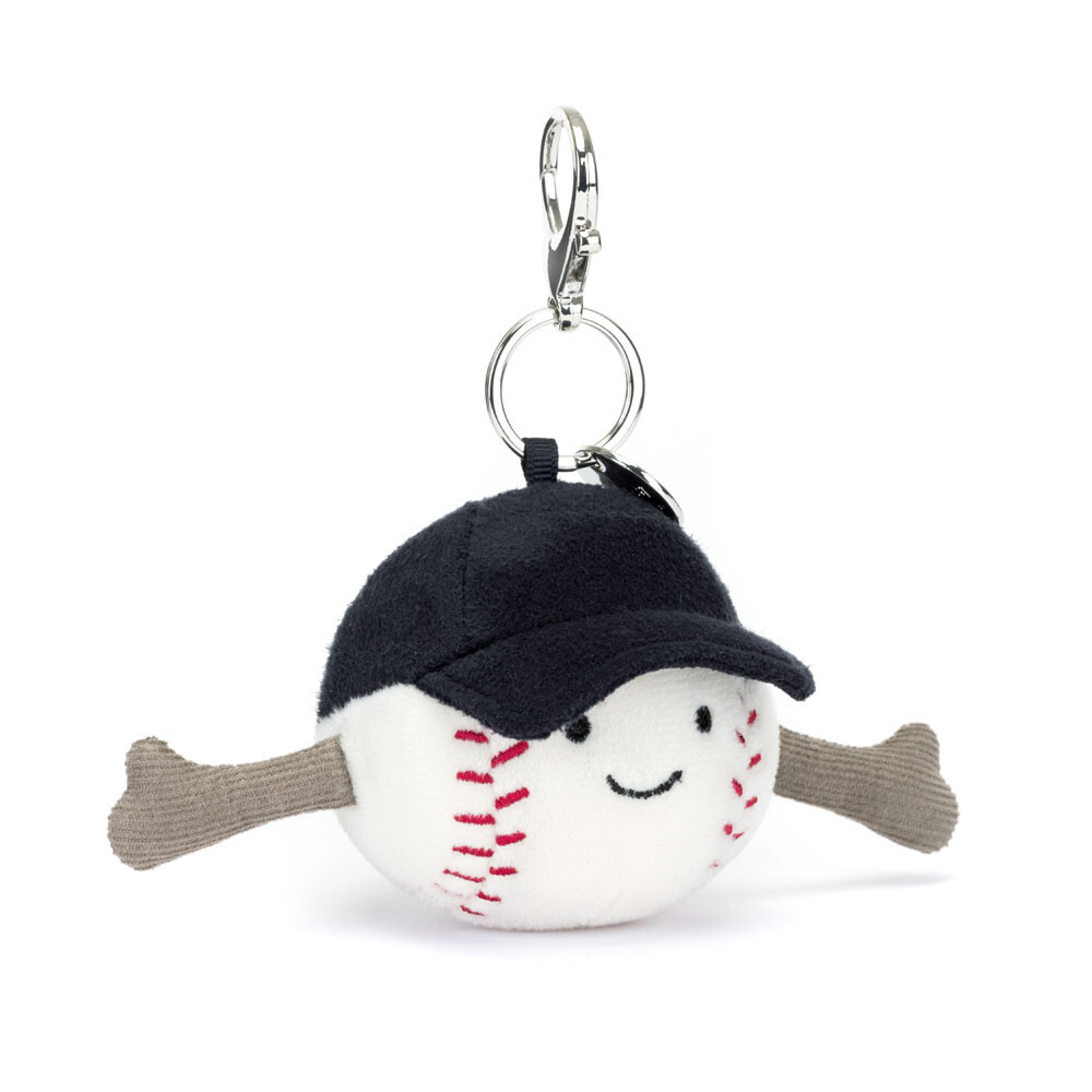 JELLYCAT 棒球匙扣 Amuseables Sports Baseball Bag Charm