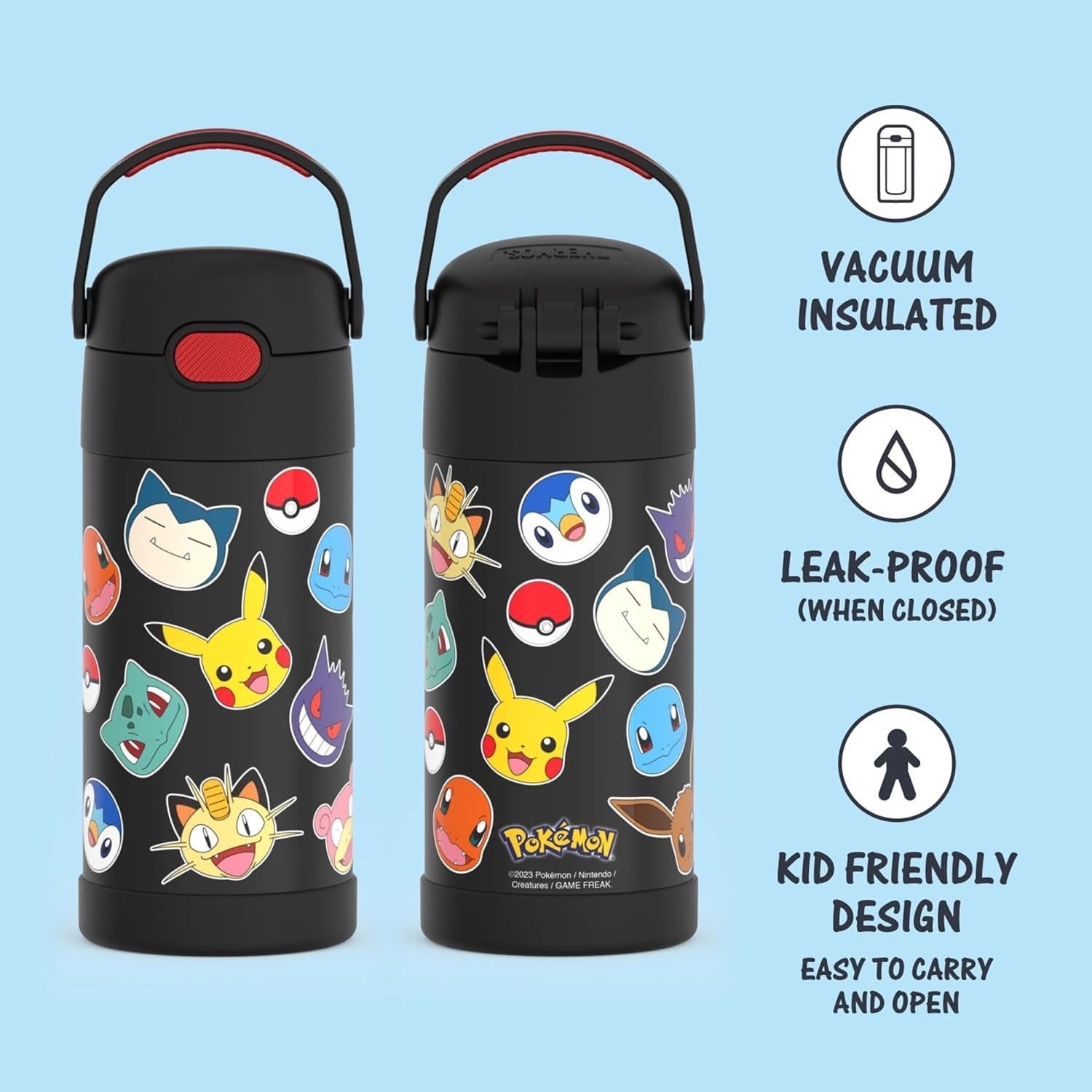 【預購】G0510110 Thermos X Pokémon 聯乘飲管保溫水樽