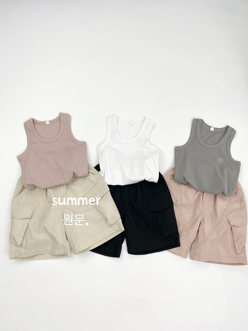 純棉薄款雙口袋五分速乾褲