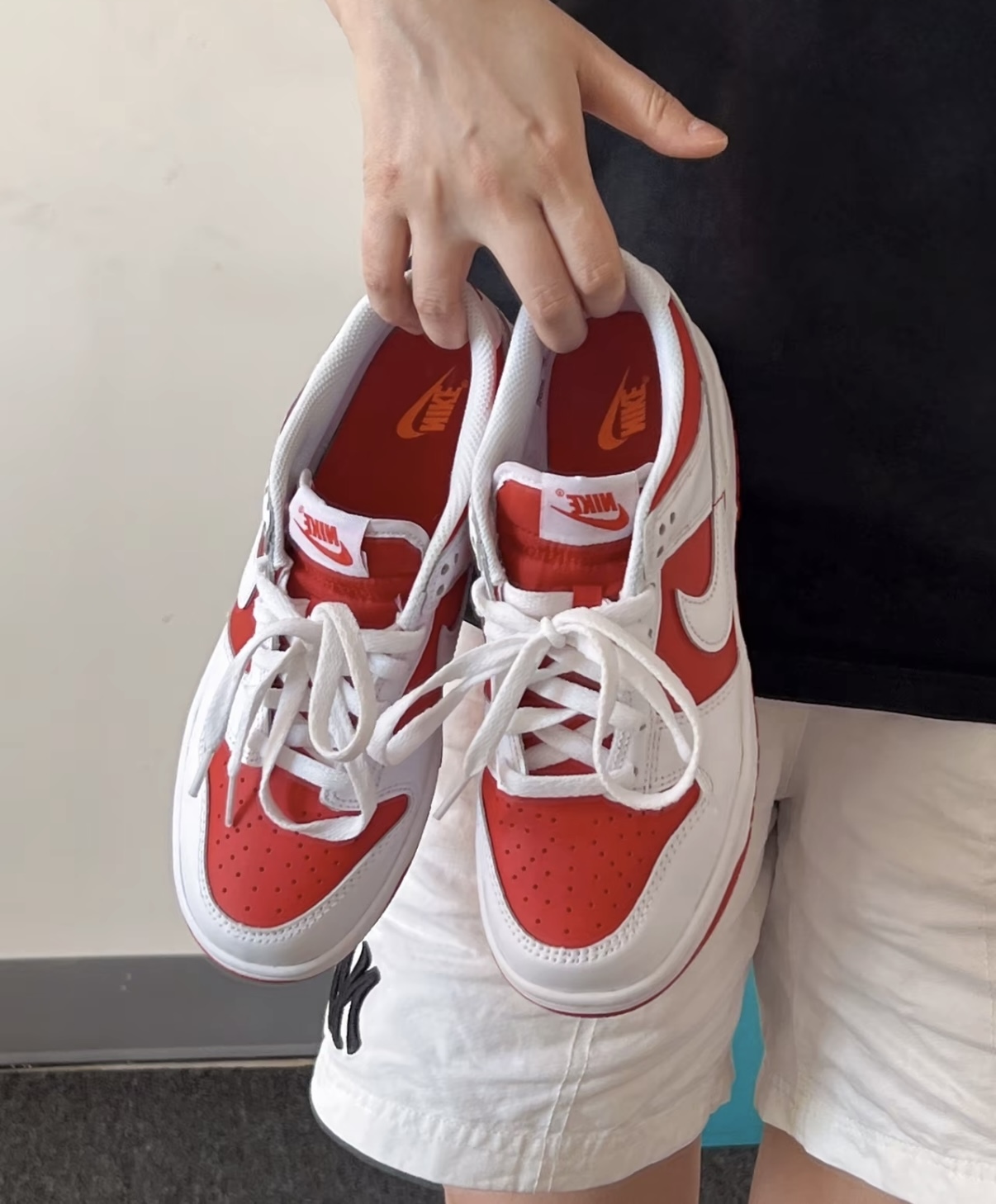 Nike Dunk Low 櫻桃優格 白紅色 皮革 大童款 CW1590-600/預購