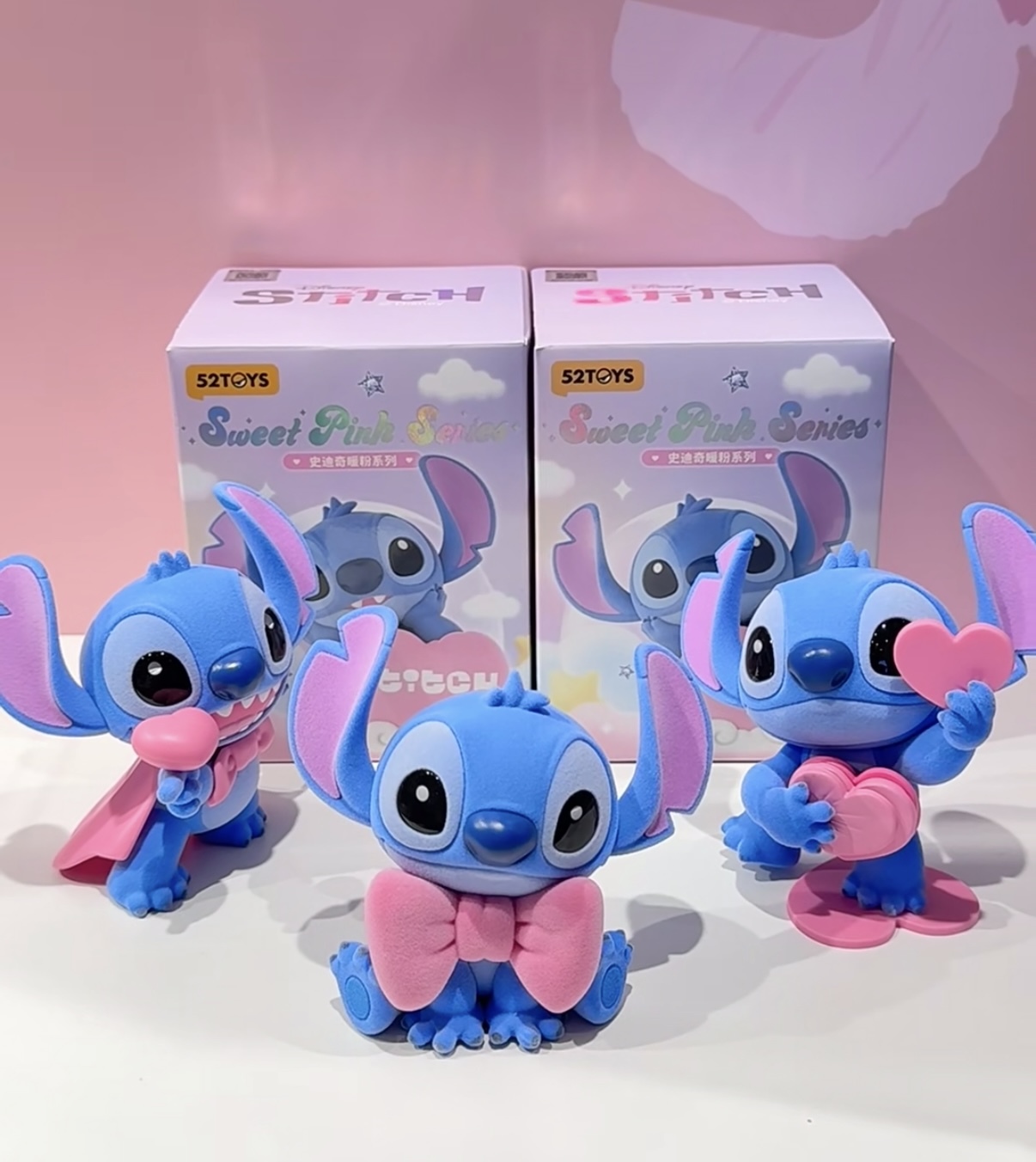 迪士尼 正版授權 史迪奇暖粉系列 植絨公仔 情人節限定 愛心 公仔 盲盒 6款/預購
