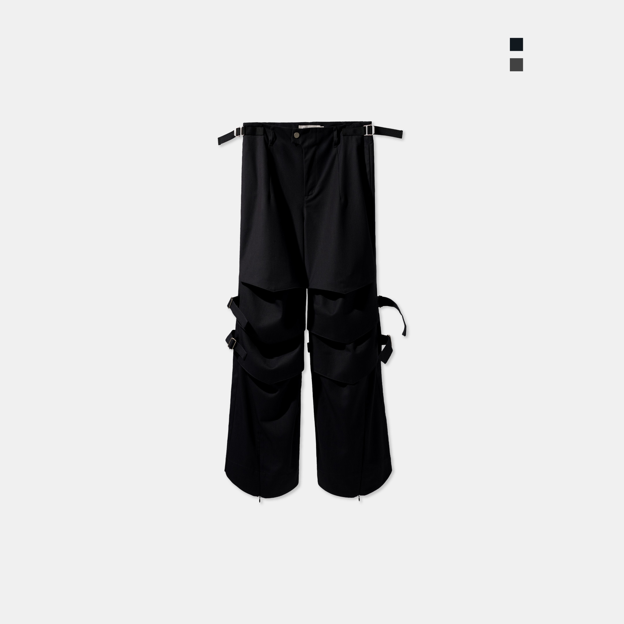 EQUALNEAR SS25 LB01 Armor Flared Pants 喇叭褲