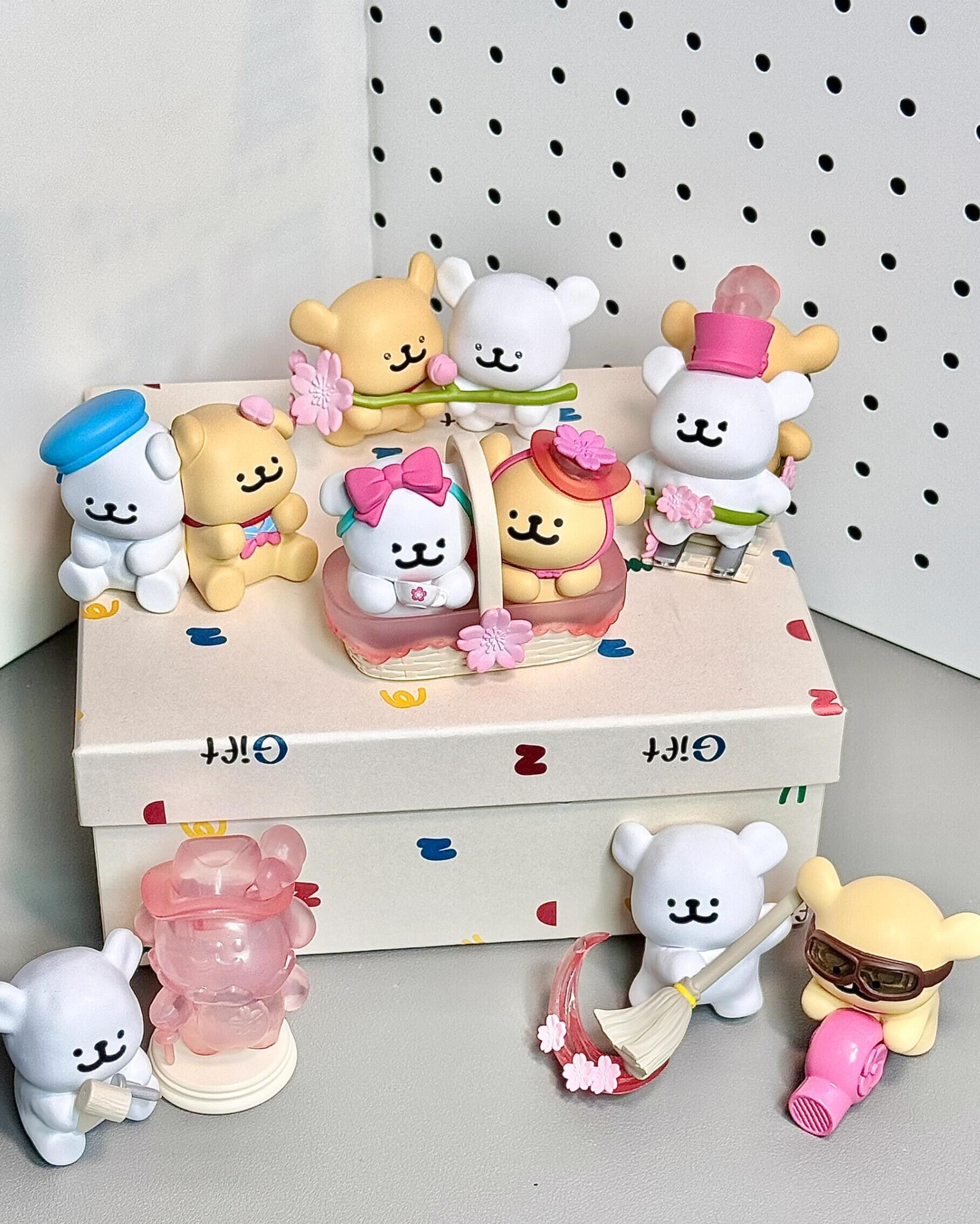 線條小狗 Ｍaltese 正版授權 浪漫櫻花系列 公仔 盲盒 櫻花 6+1款(任買兩件超商免運)/預購