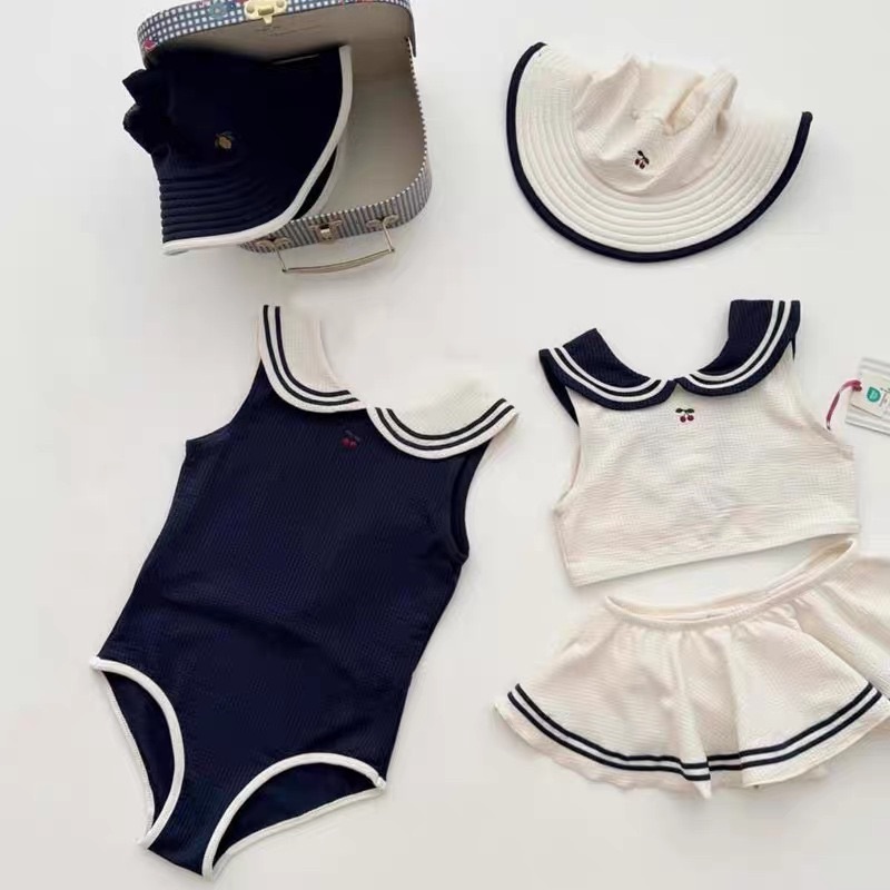 經典學院風泳衣