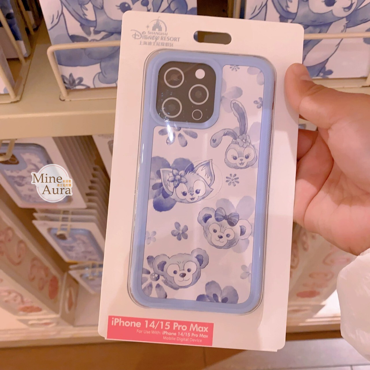 達菲 Duffy 與好友們 青花系列 圖案 iphone 系列 手機殼 保護套 -上海迪士尼樂園