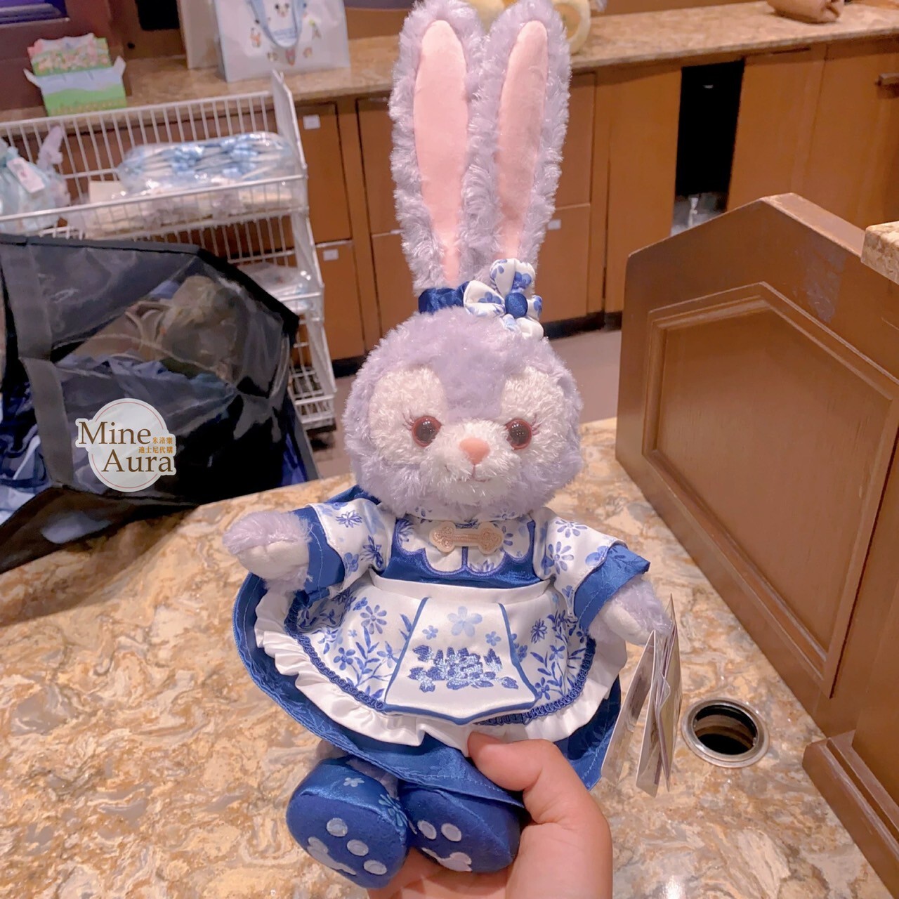 達菲 Duffy 與好友們 青花系列 史黛拉露 星黛露 StellaLou SS號 娃娃 玩偶 -上海迪士尼樂園