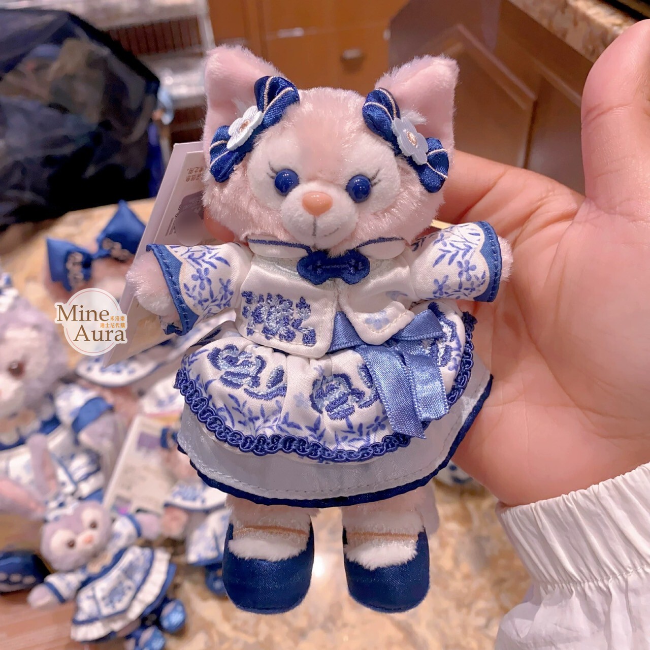 達菲 Duffy 與好友們 青花系列 玲娜貝兒 Lina bell 鑰匙圈 吊飾 -上海迪士尼樂園