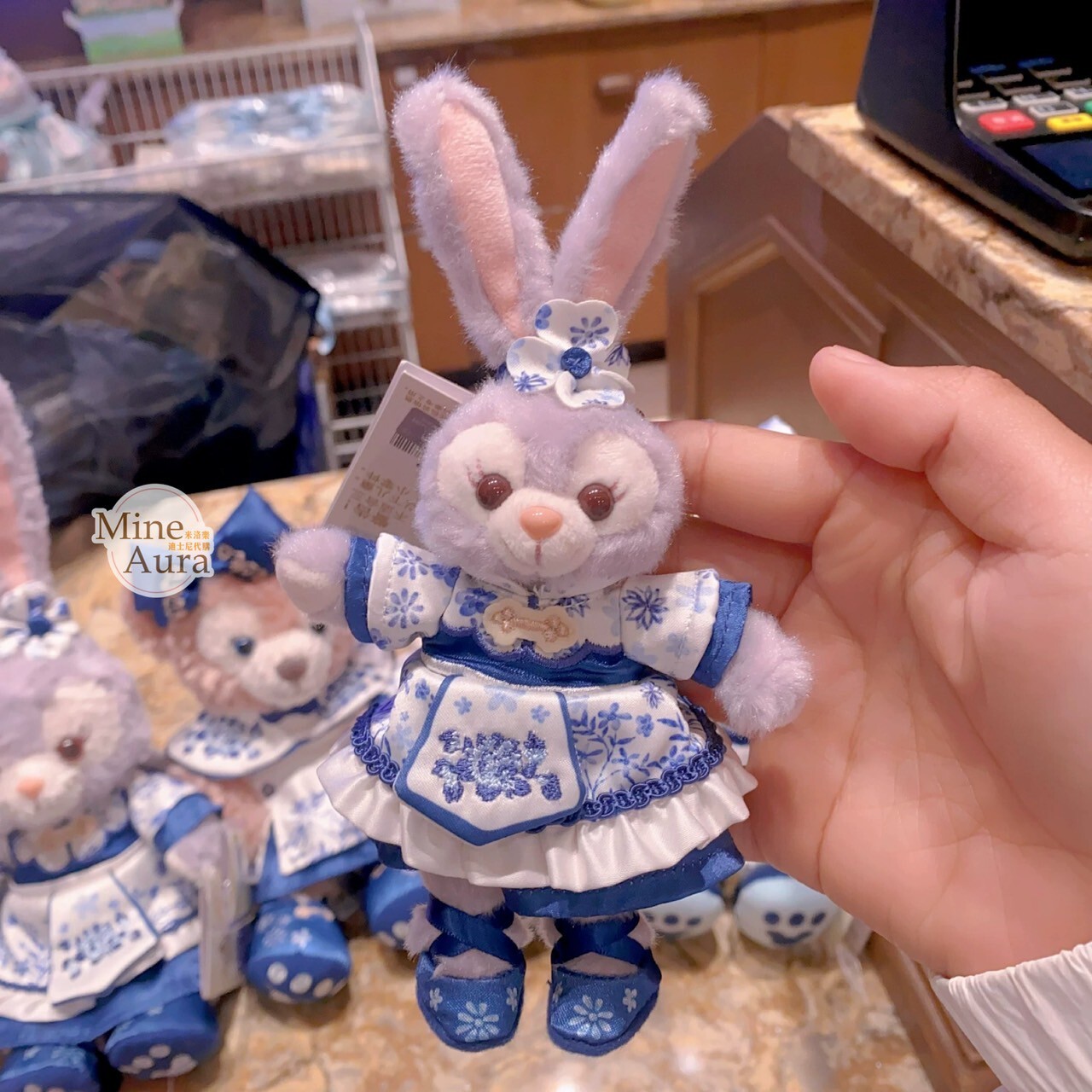 達菲 Duffy 與好友們 青花系列 史黛拉露 星黛露 StellaLou 鑰匙圈 吊飾 -上海迪士尼樂園