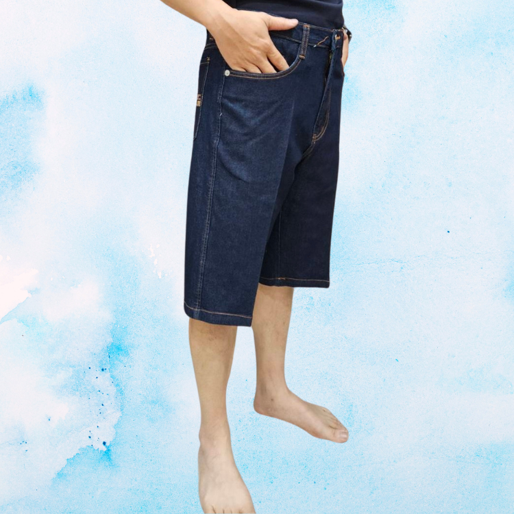 甄褲｜彈性牛仔六分褲｜中高腰設計・舒適修身（28~41 吋）