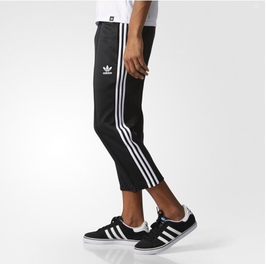 Adidas 三線經典 黑白 運動褲 九分褲 男款 K3632