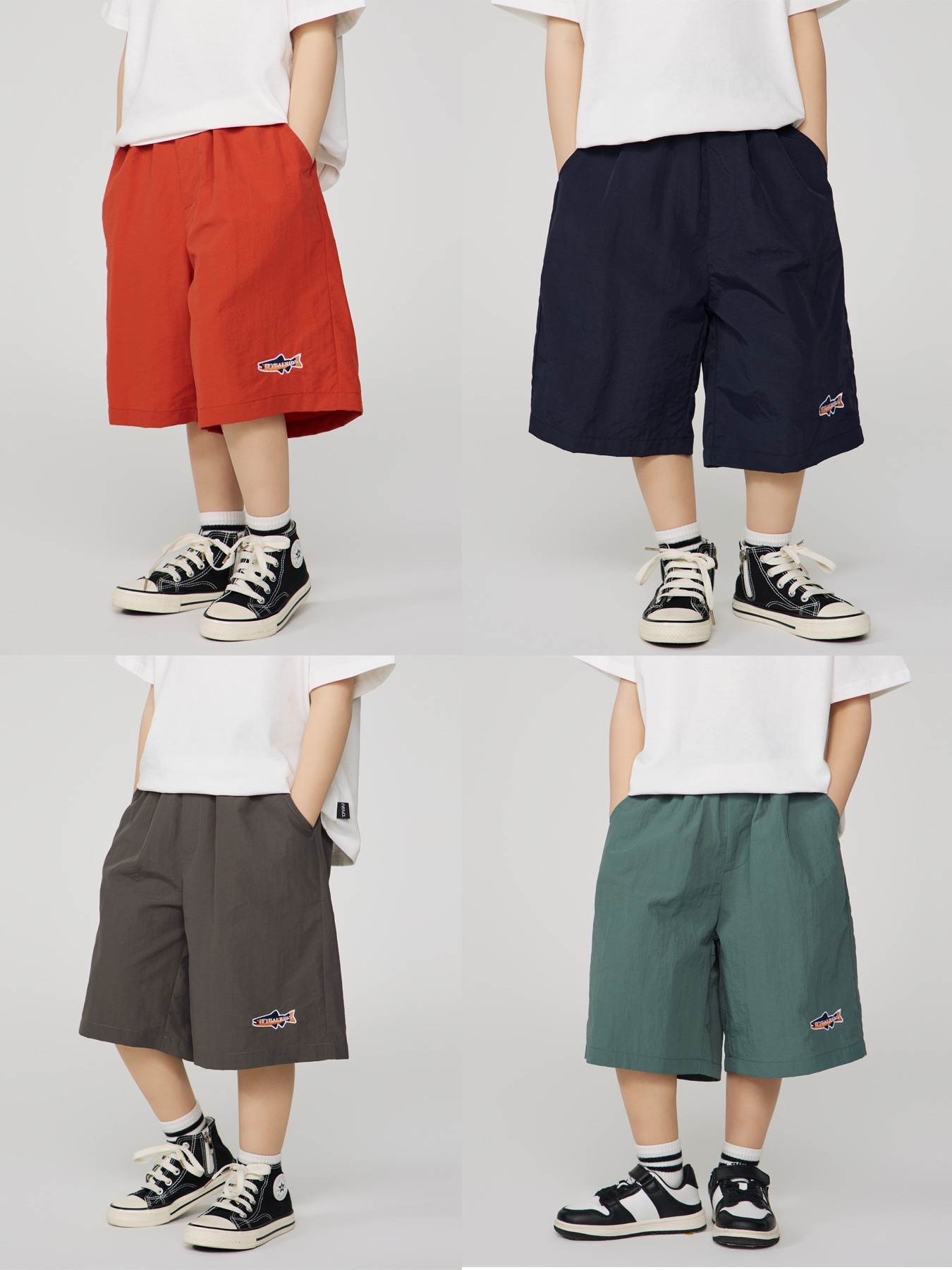 大鯊魚速乾五分褲