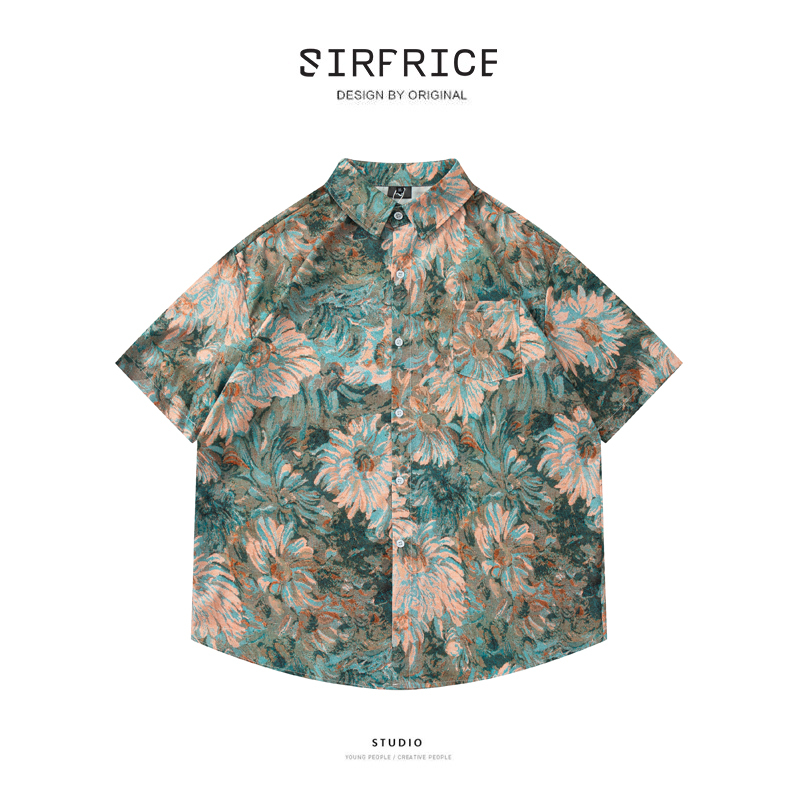 花襯衫 油畫 畢卡索