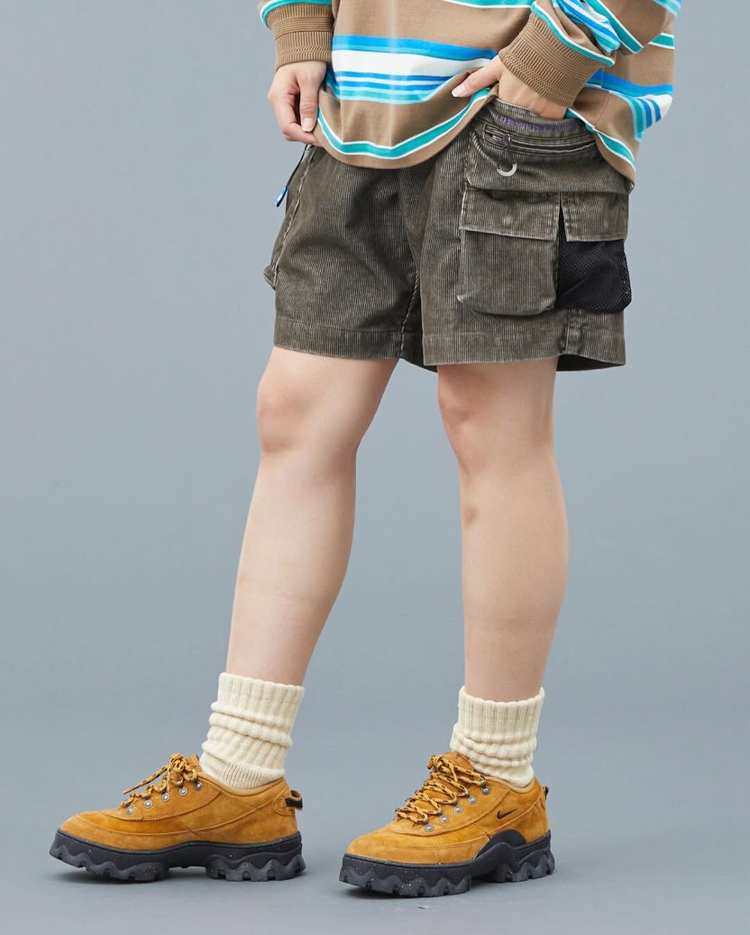 LIBERAIDERS 25S/S CORDUROY UTILITY SHORTS