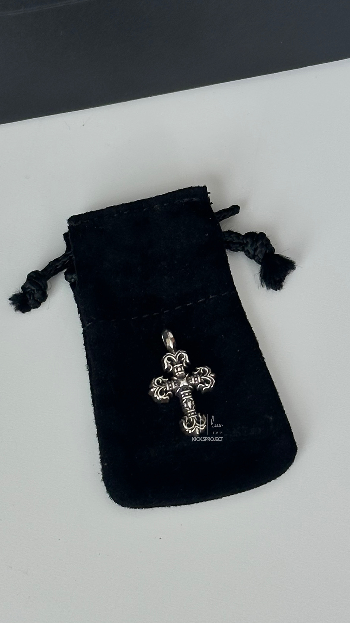 Chrome hearts FILIGREE CROSS - TINY 火焰十字架