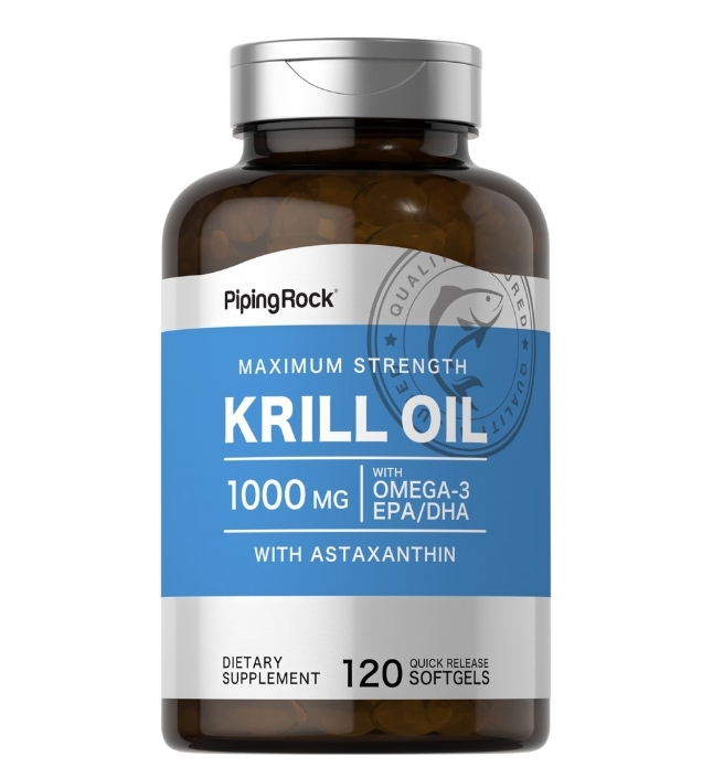 【 Piping Rock】超高單位磷蝦油 krill oil 1000mg*120顆