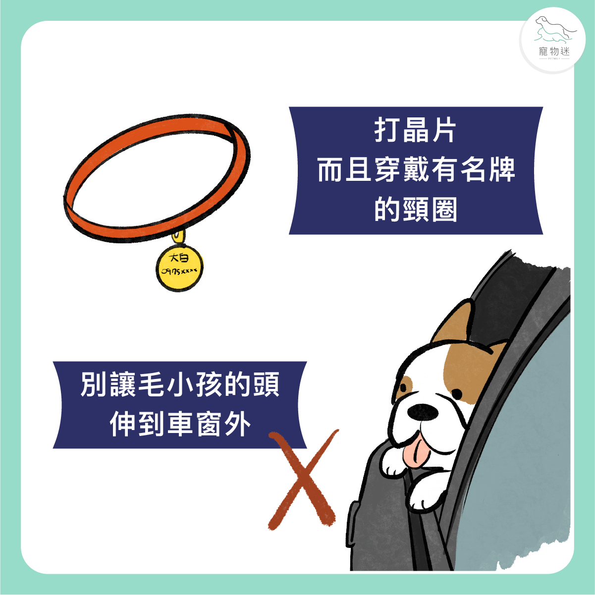 避免把頭伸出窗外