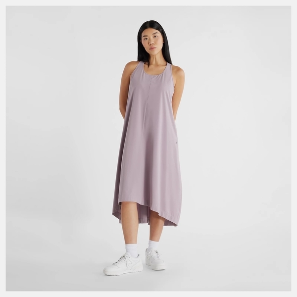 NEW BALANCE 洋裝 NB 藕紫 快乾 背心 連身裙 女 WD43501ICW