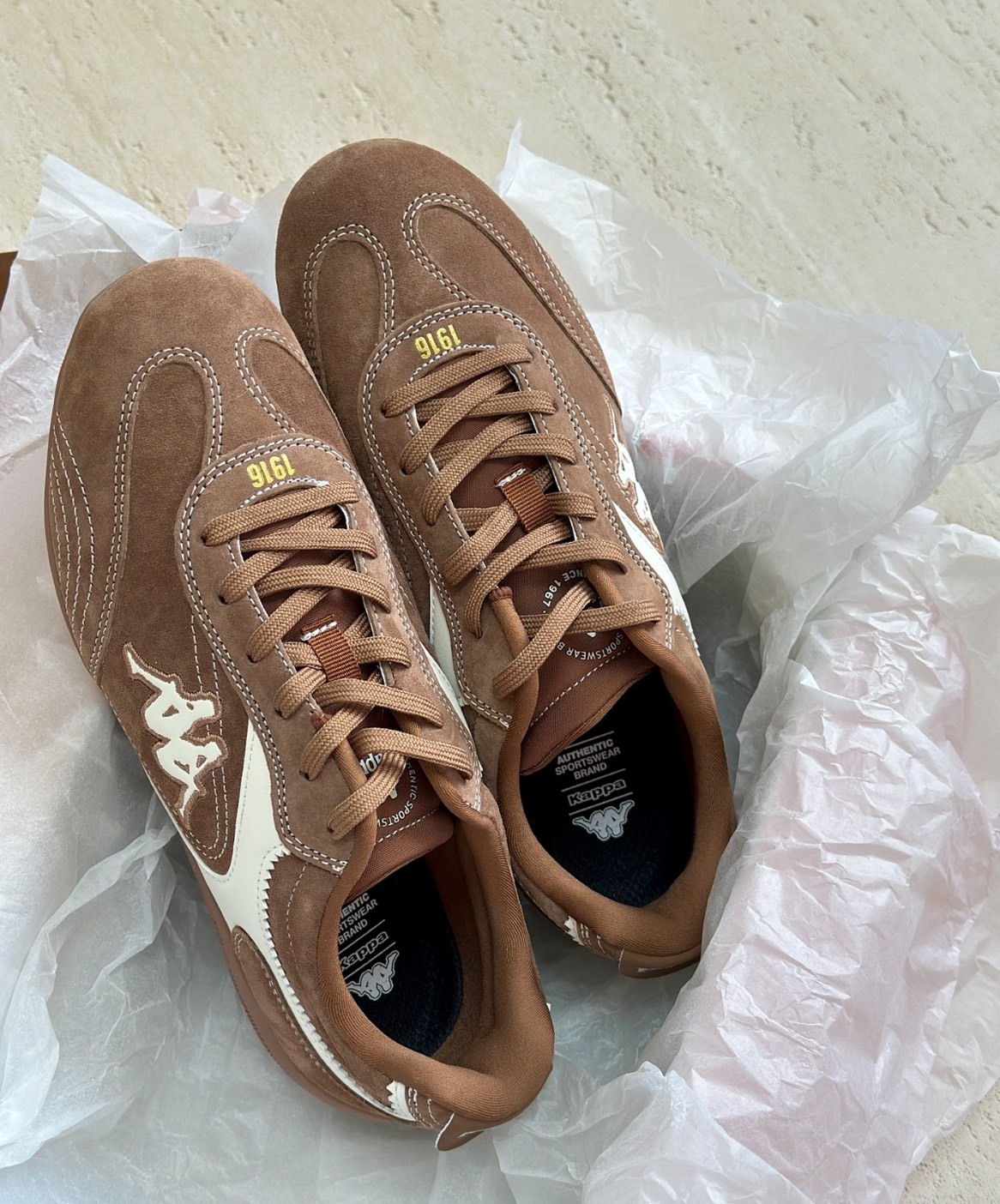 Kappa 德訓板鞋 棕色款