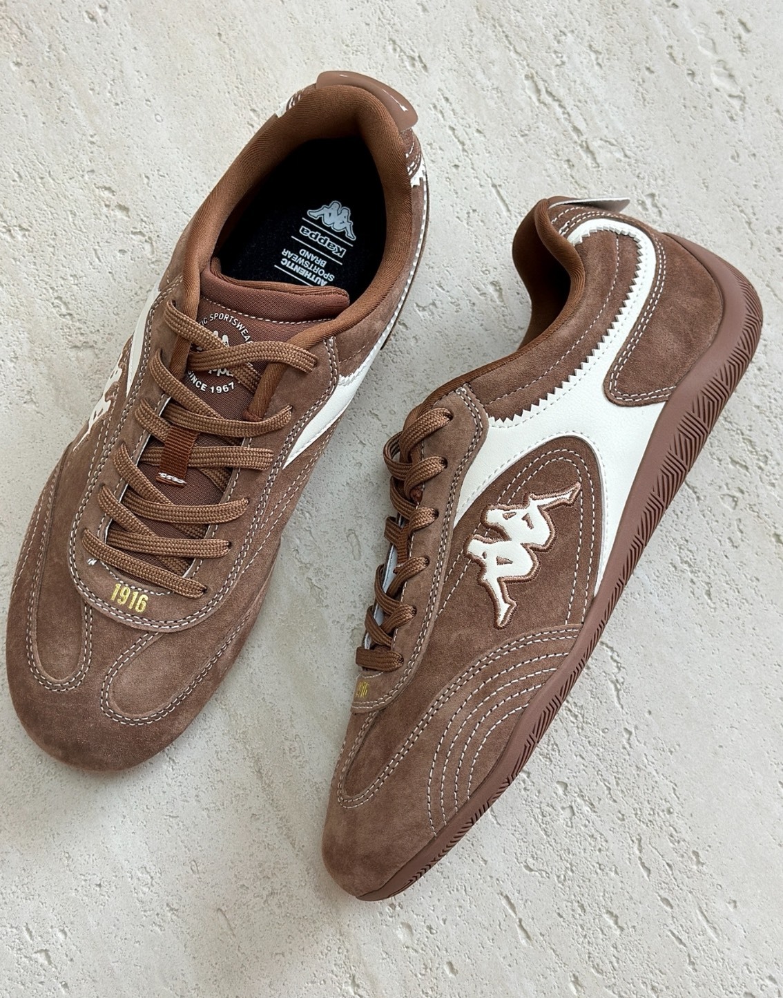 Kappa 德訓板鞋 棕色款