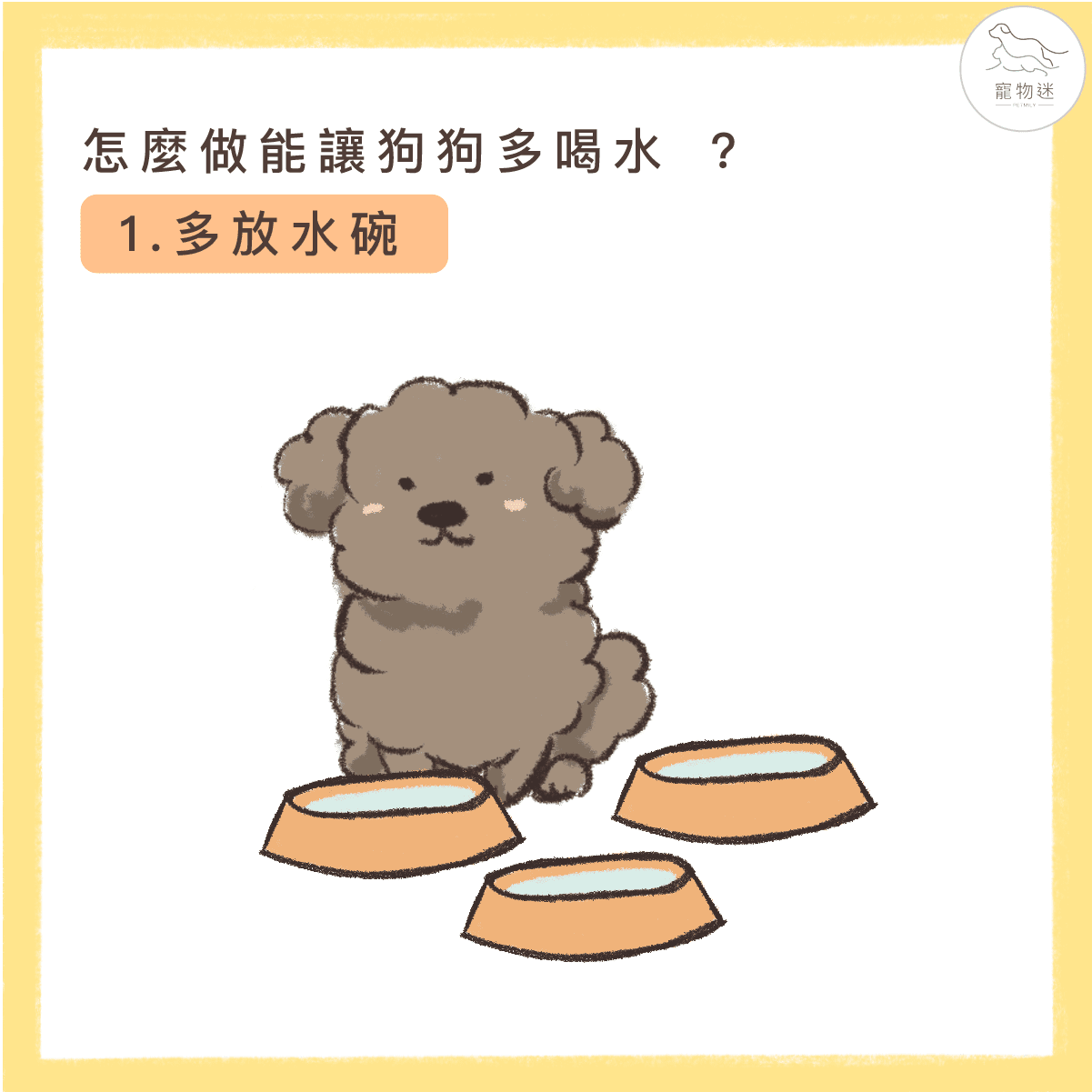 家中多放幾個水碗