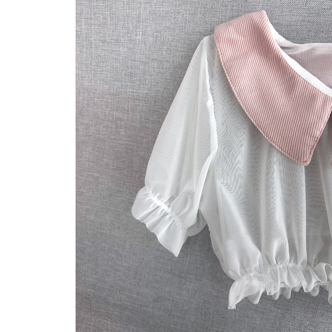 透視揹帶護士情趣制服套裝 JK-0027