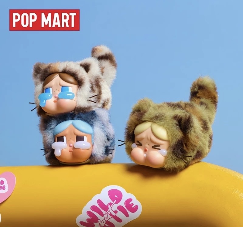 泡泡瑪特 CRYBABY 豹豹貓貓系列 搪膠毛絨吊飾盲盒