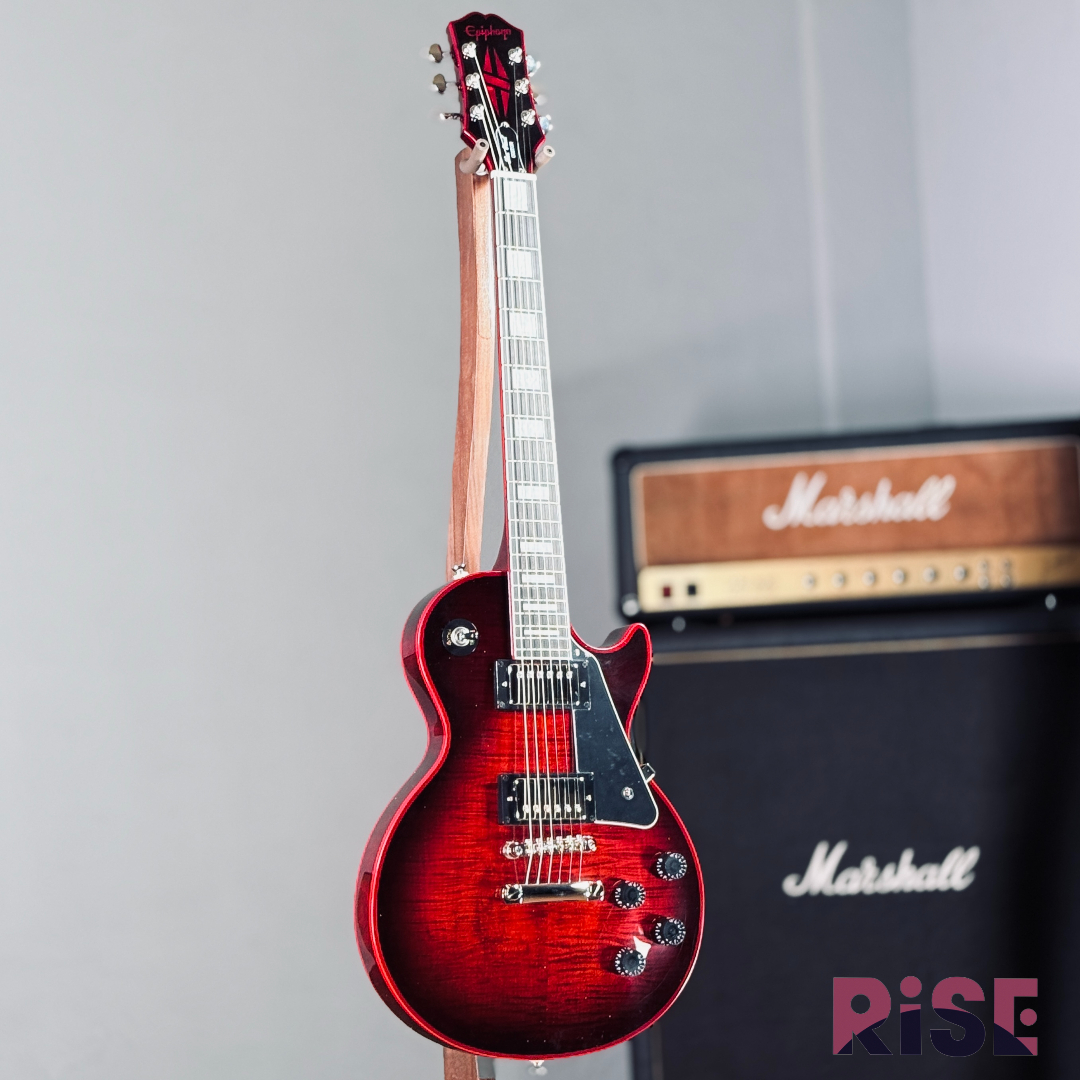 限定款 Epiphone Les Paul Custom Widow Red Burst 電吉他