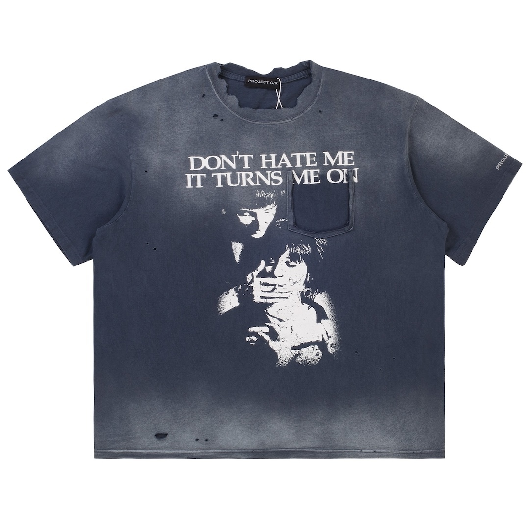 PROJECT G/R｜WASHED LOCALLY HATED T SHIRTS (NAVY)