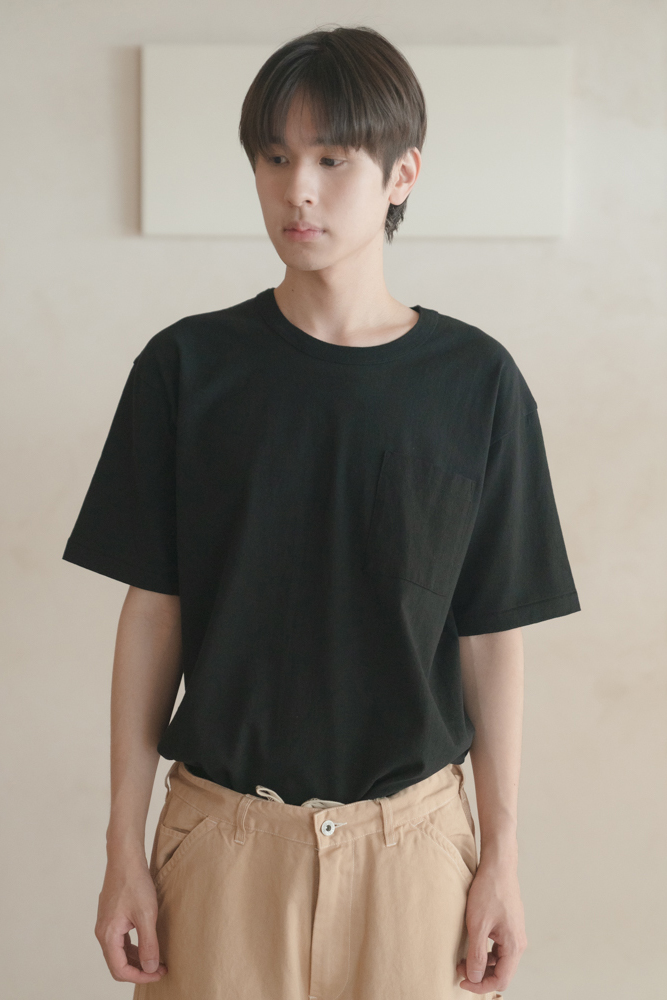UNIVERSAL OVERALL HERIYAGE POCKET SS TEE (2COL)