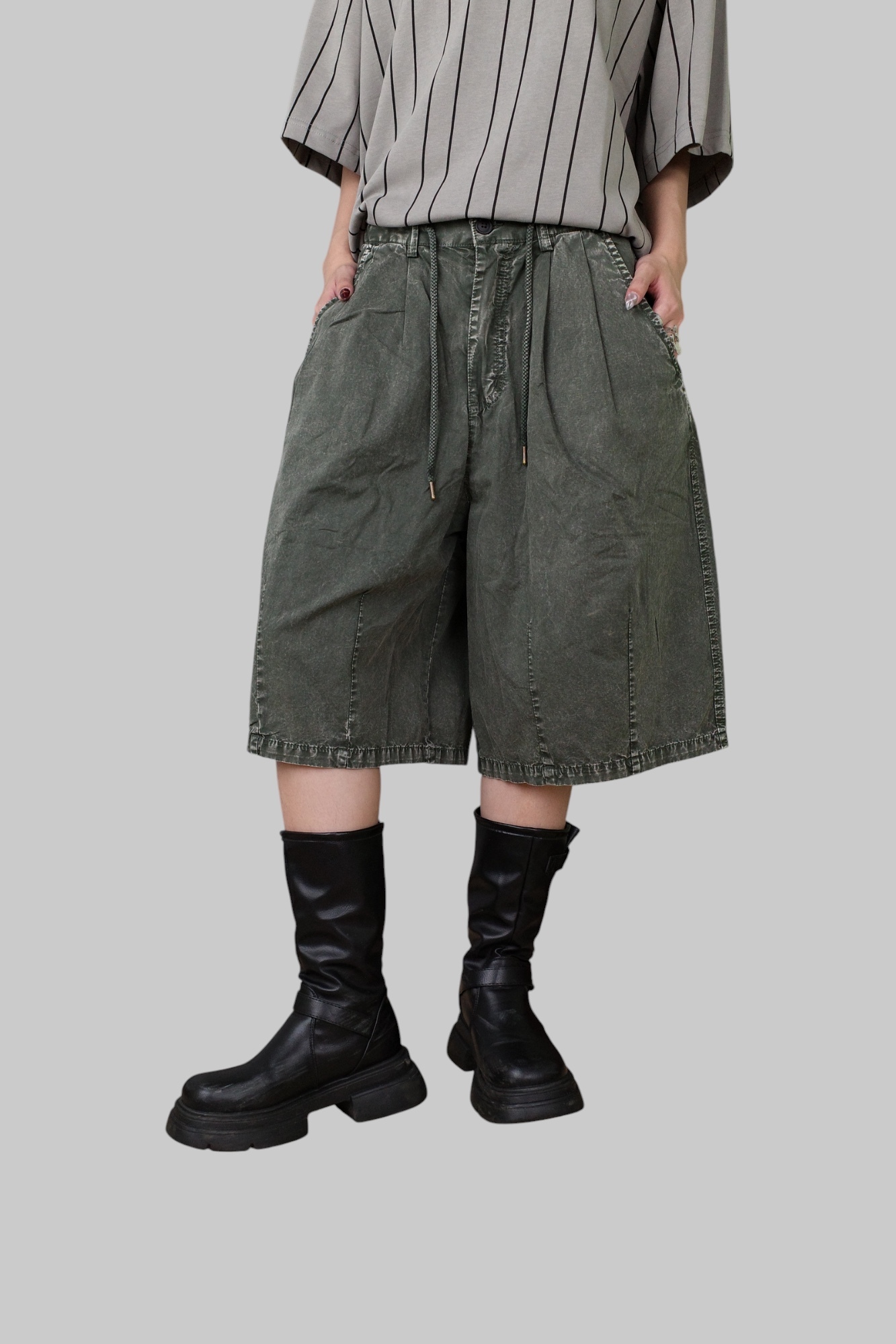 『Always_Good』水洗 休閒 工裝 短褲