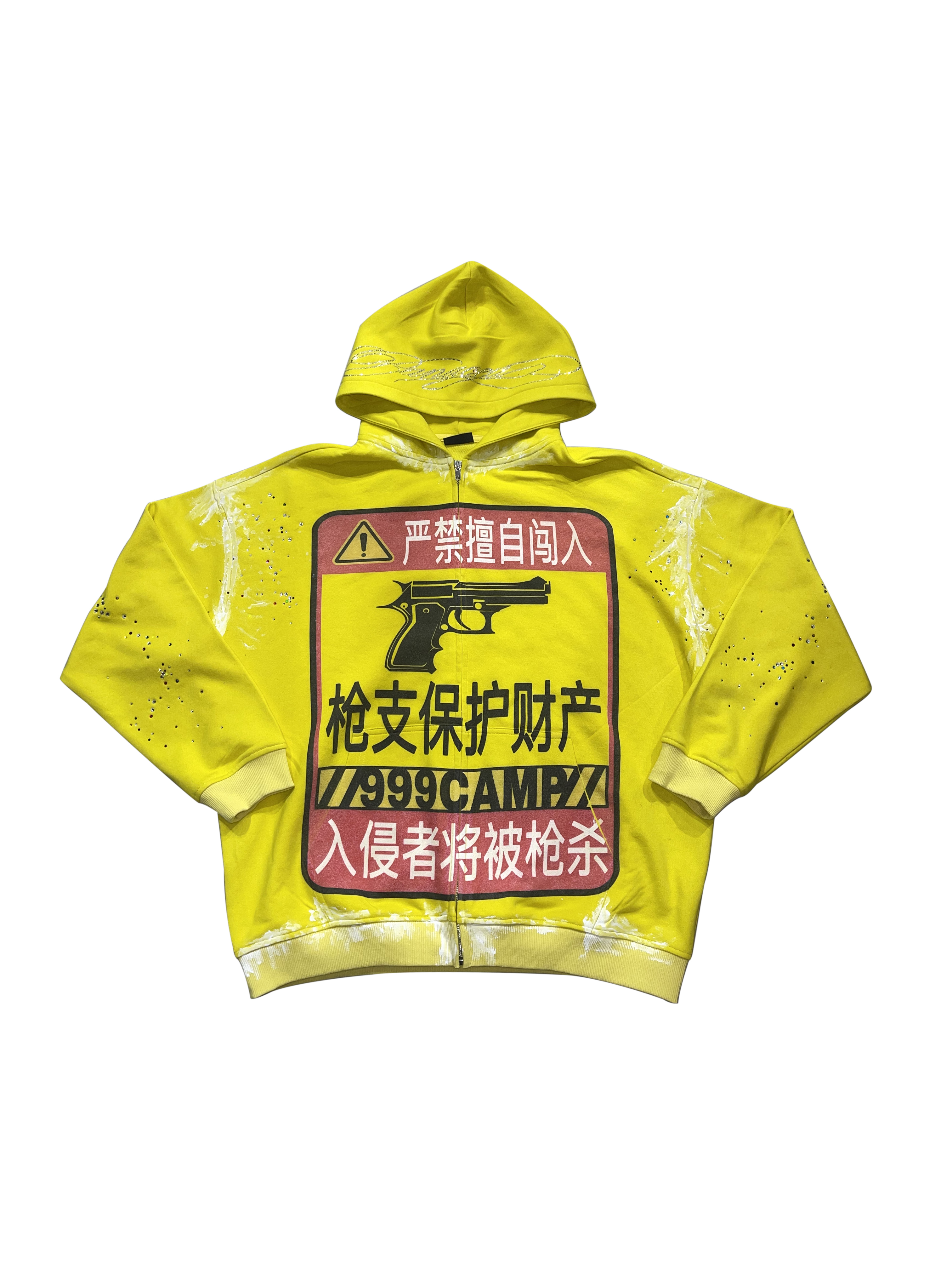 PANACEA x PIECE OF SHIT 1 OF 1 水鑽聯名雙向拉鍊外套