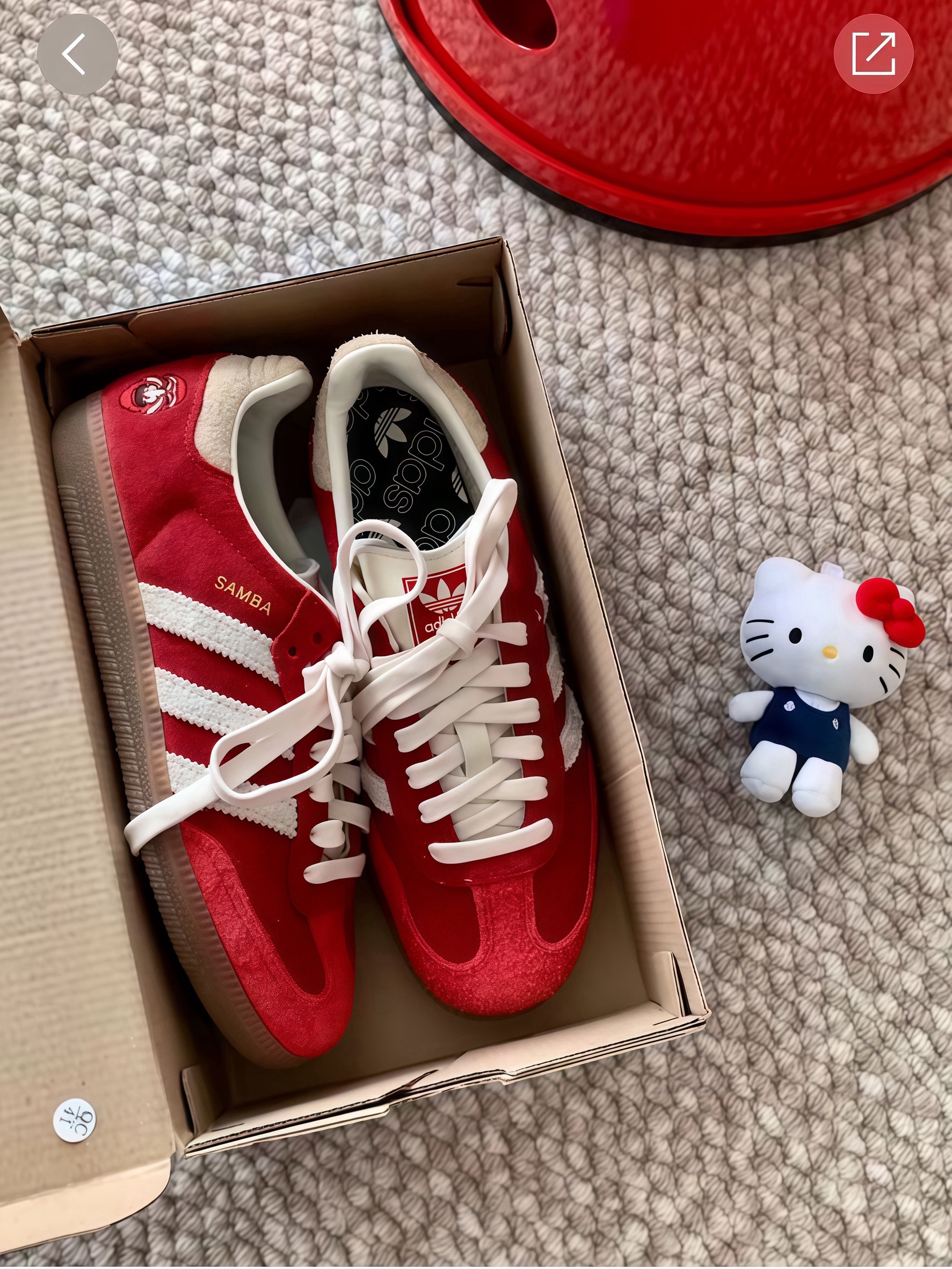 Adidas Originals Samba TAL 韓國限定  Jennie MV同款 緋紅復古 復古鞋 IG8905