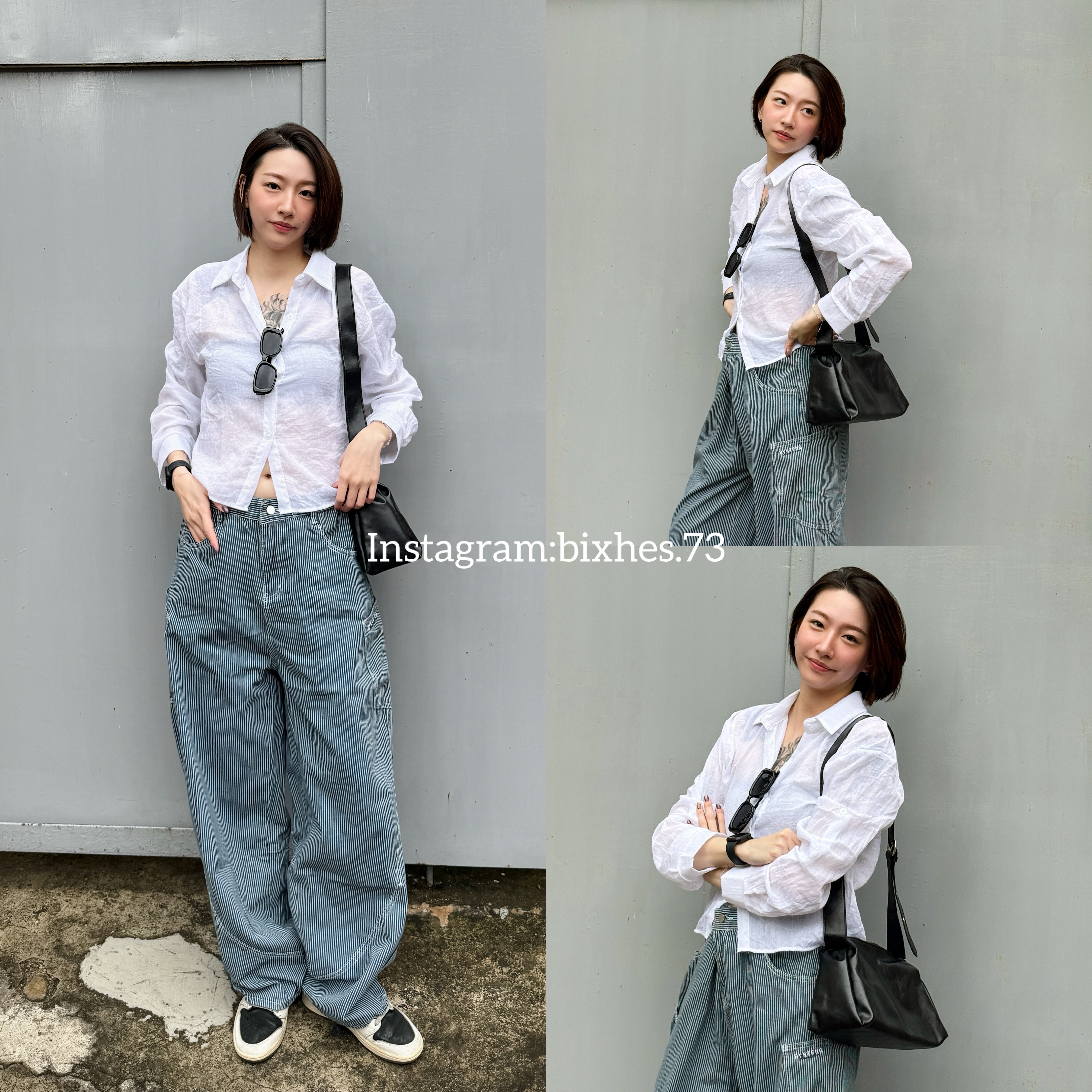 皺皺棉麻防曬短款襯衫(G00053)