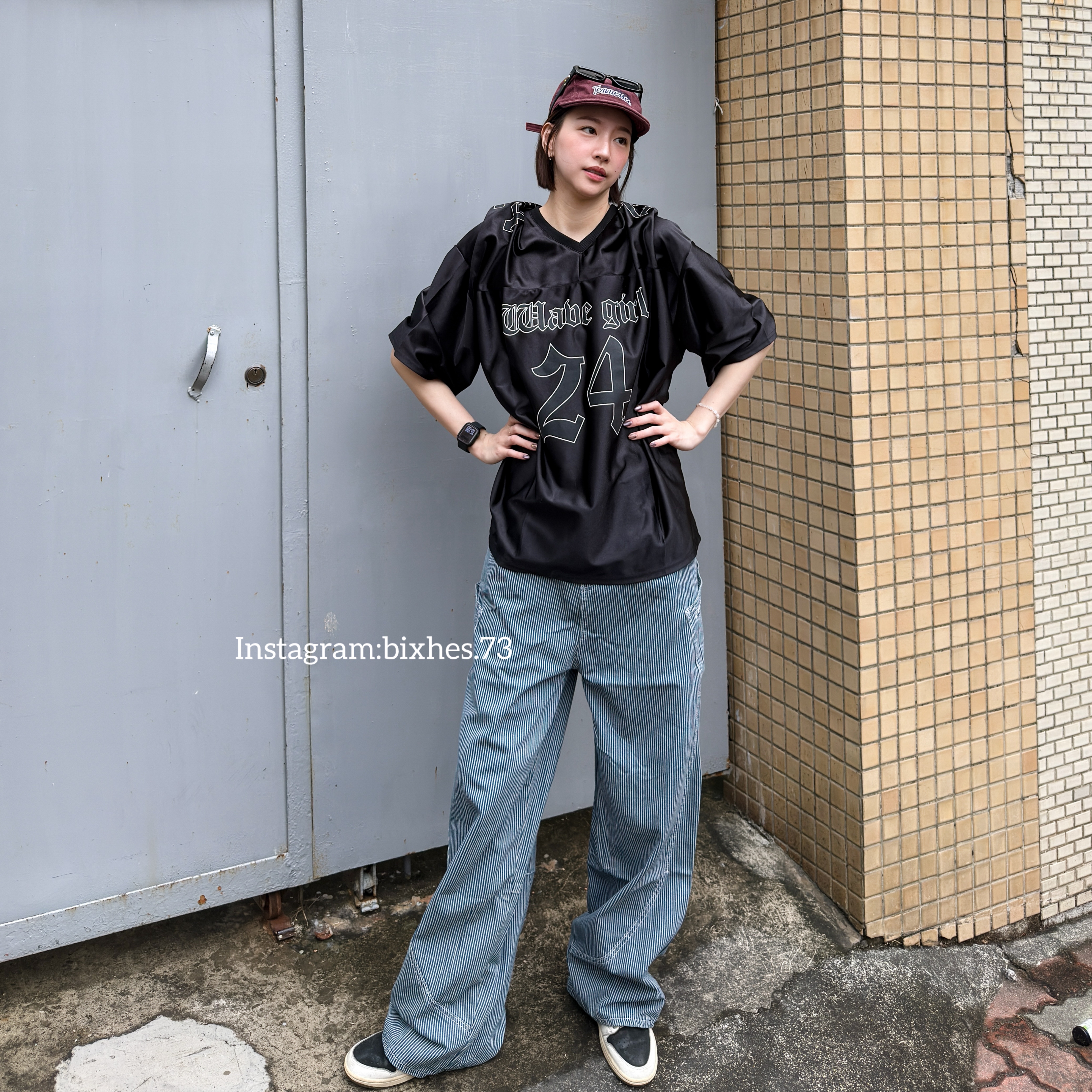 V領拼接涼感球衣(A00105)