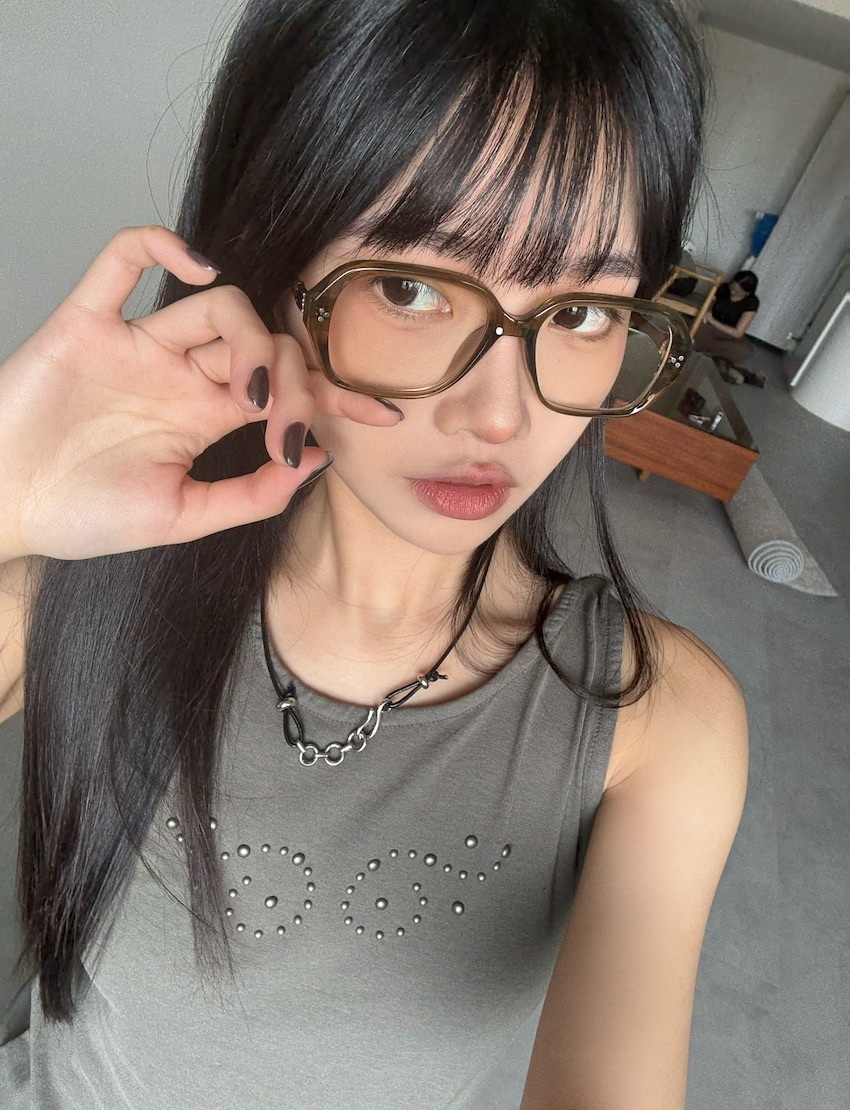 everyday square-frame UV cut glasses