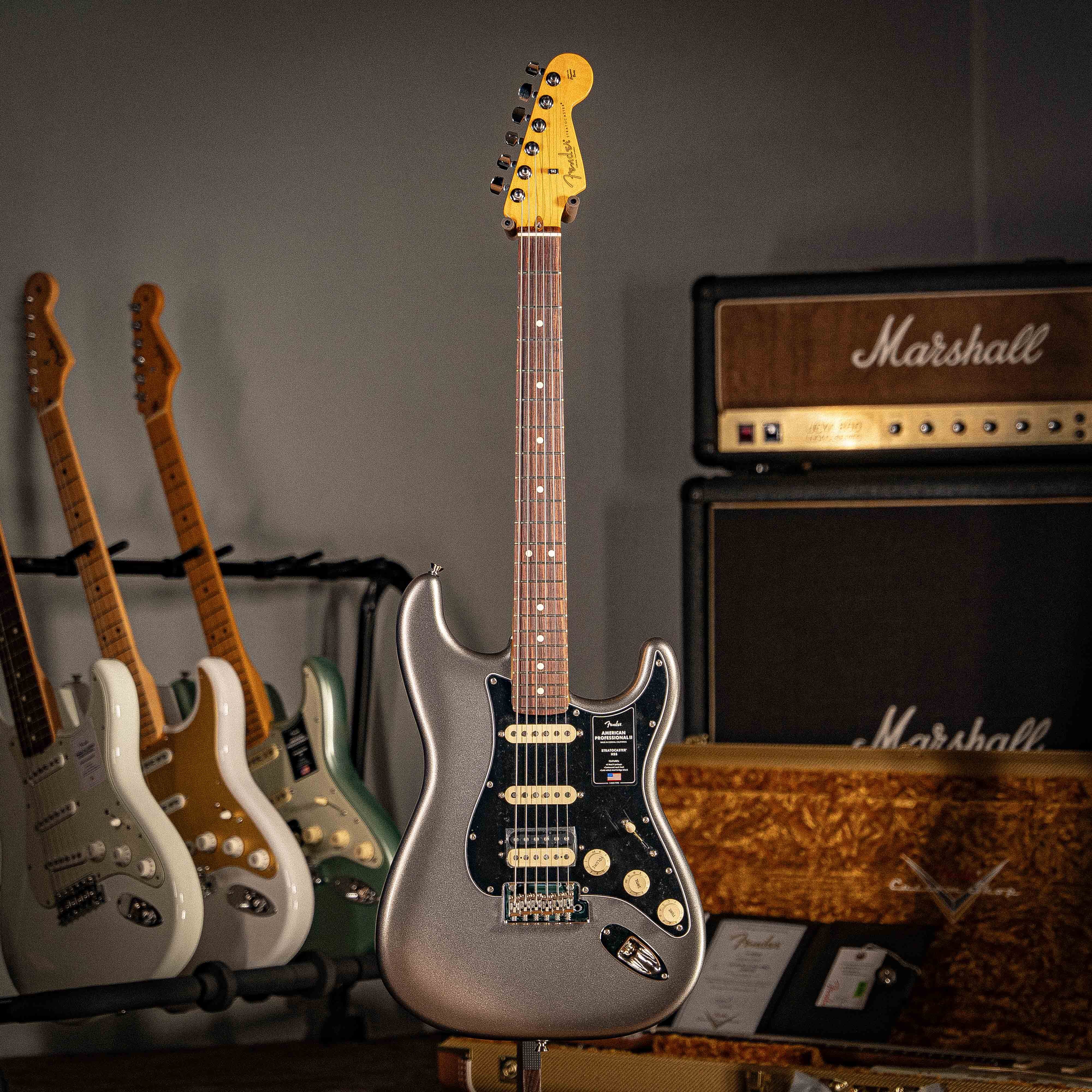 Fender USA Professional II Strat HSS Mercury 電吉他