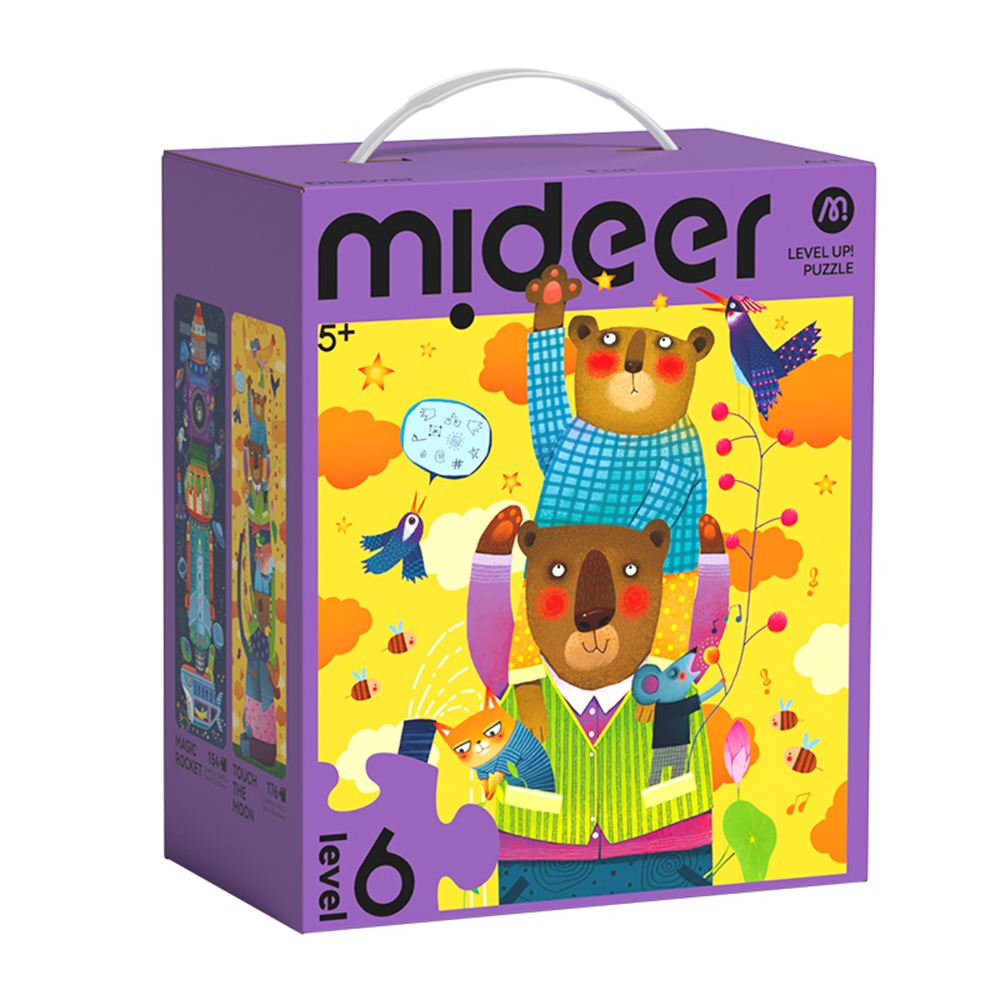【Mideer】進階式拼圖-想像的世界(LEVEL6)
