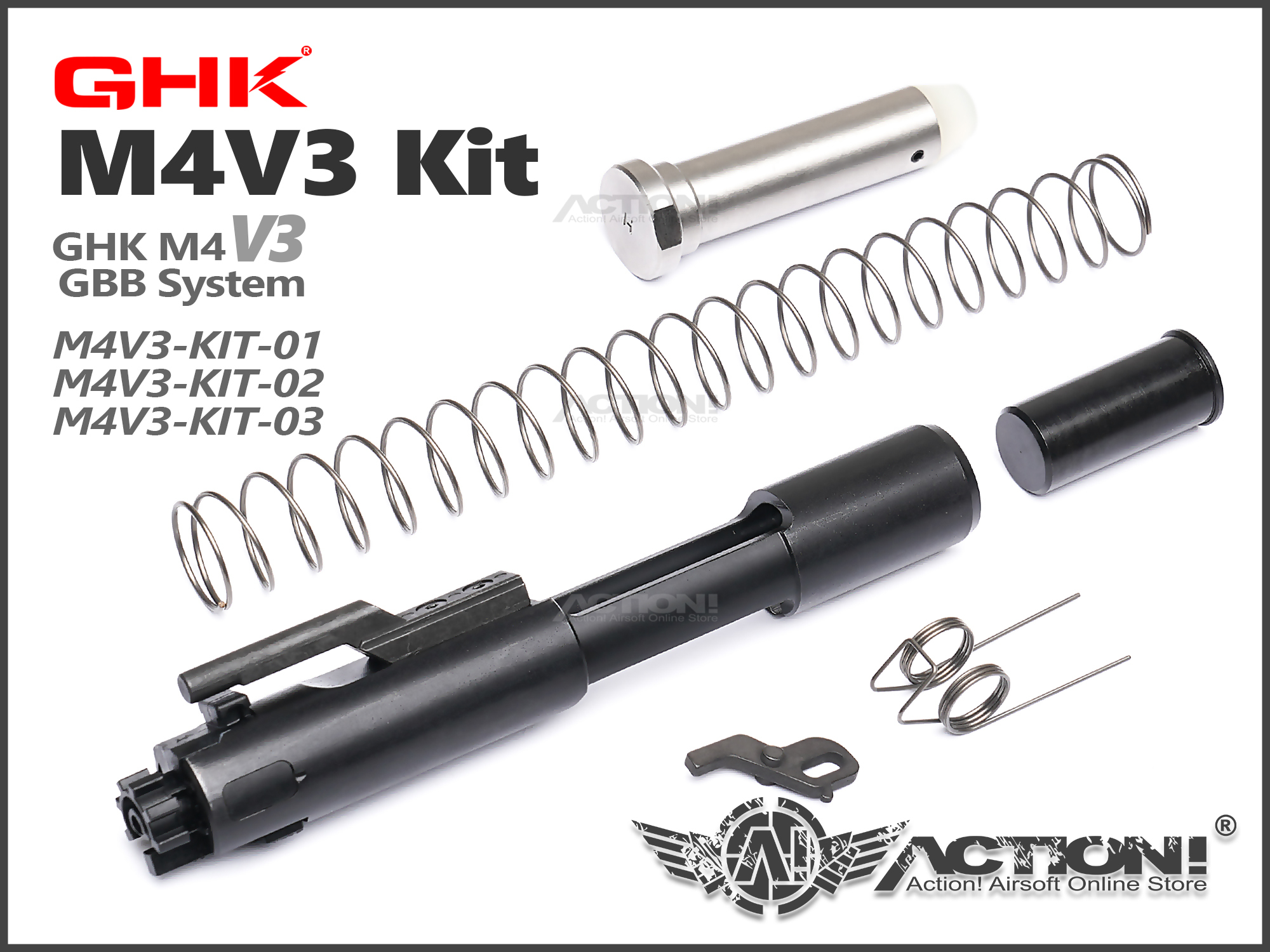 GHK - M4 V3 KIT /Full Set For GHK M4 GBB（Original Parts
