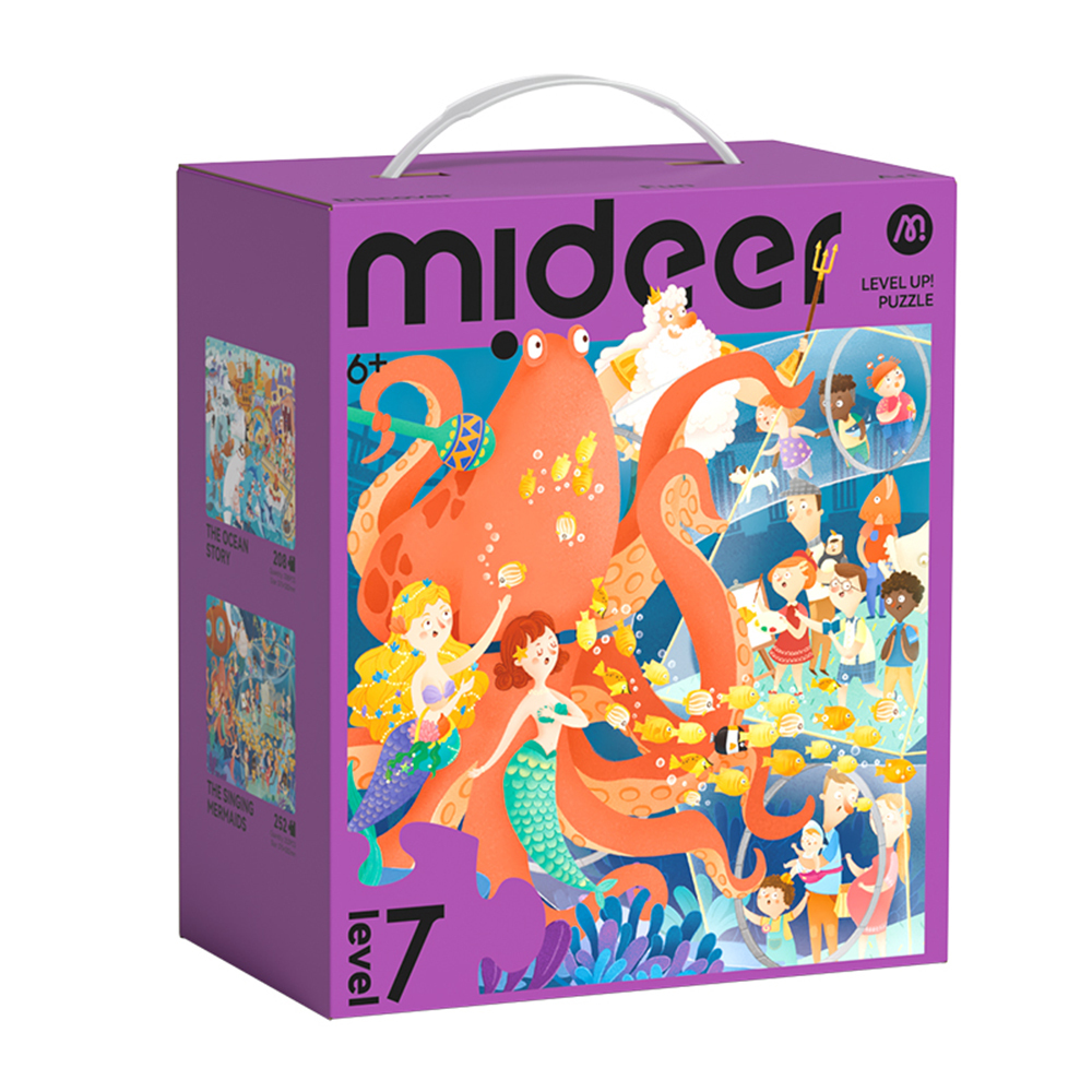 【Mideer】進階式拼圖-海洋之歌(LEVEL7)