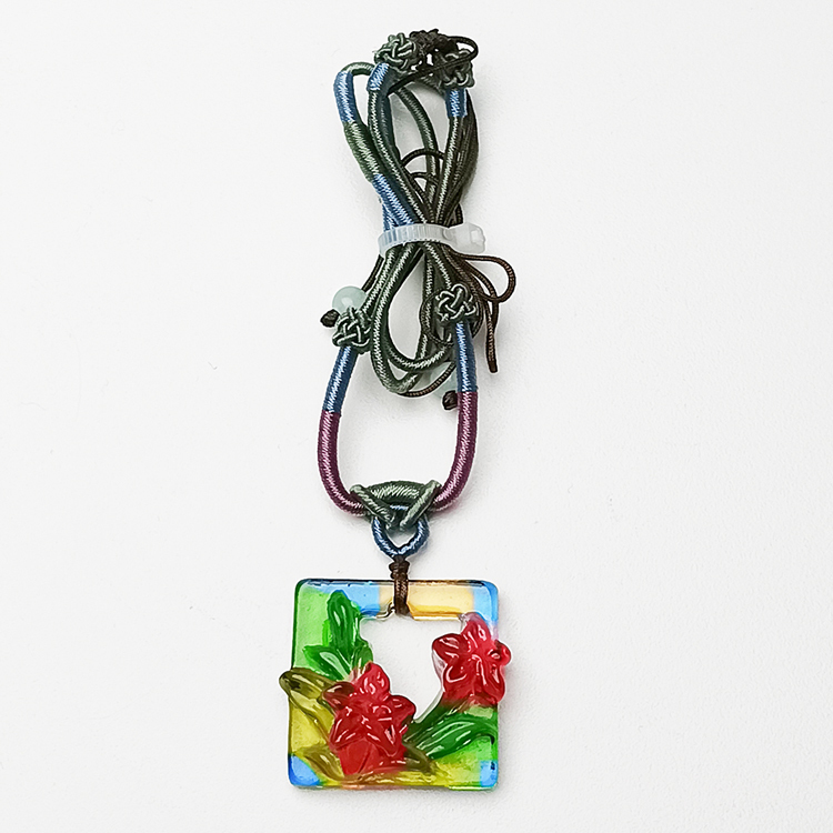 鹿港窯禮品館|居家開運|水仙  琉璃項鍊