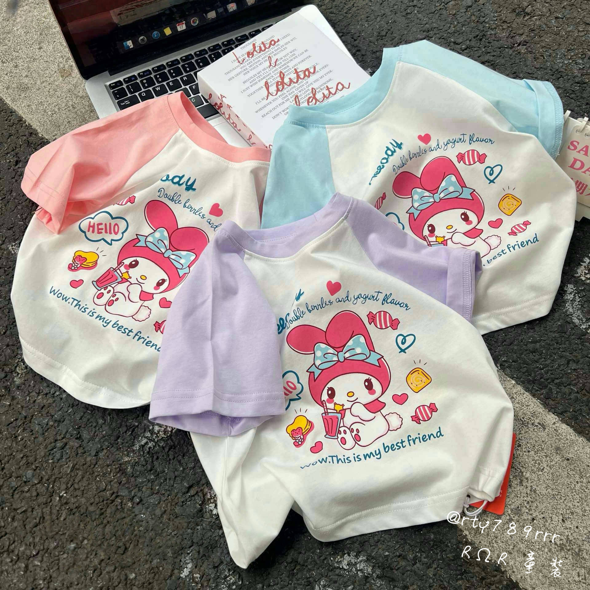 美樂蒂糖果派對撞色T