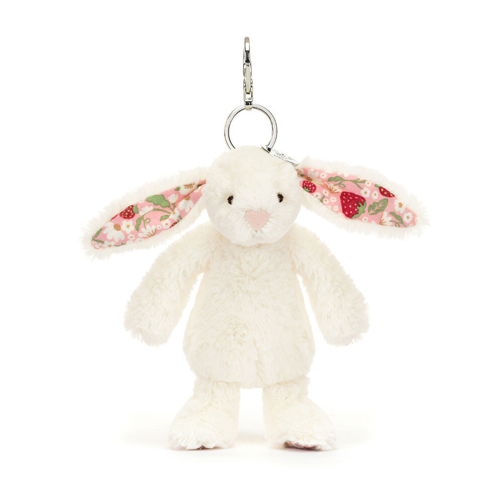 JELLYCAT 碎花奶白兔仔匙扣 Blossom Cream Bunny 'Berry' Bag Charm